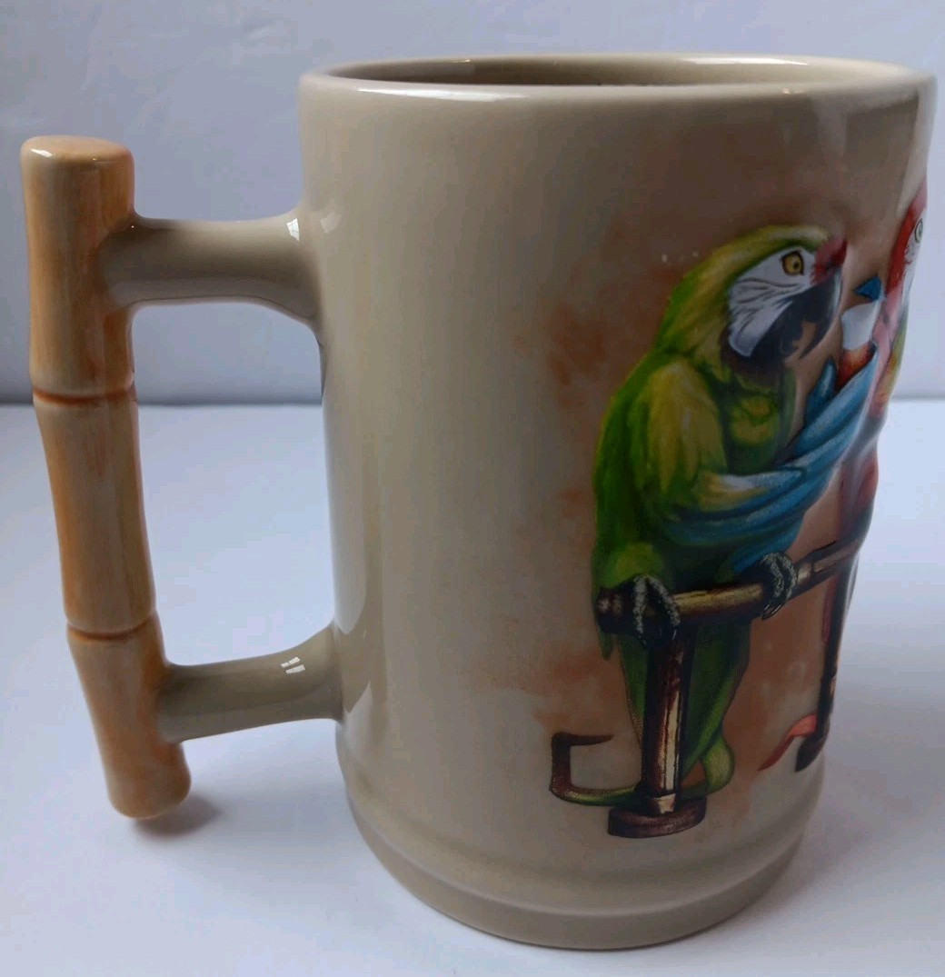 Jimmy Buffett Margaritaville 3D Parrot Mug Tropical Barware Thailand