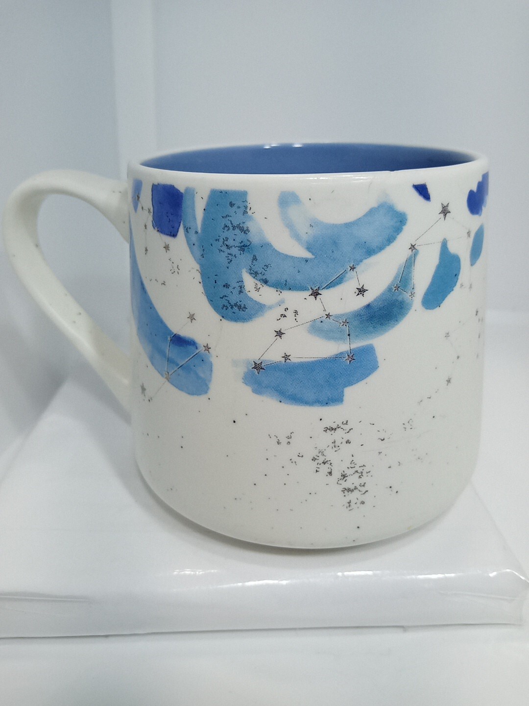 STAR CRESCENT COFFEE MUG. STAR CRESCENT MUG. SPASH PAINT Art Deco Mug. B288