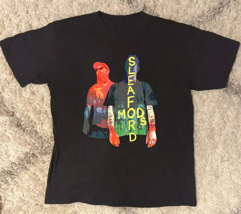 Hot New Sleaford Mods Band UK Tour Black S to 5XL Shirt PN511