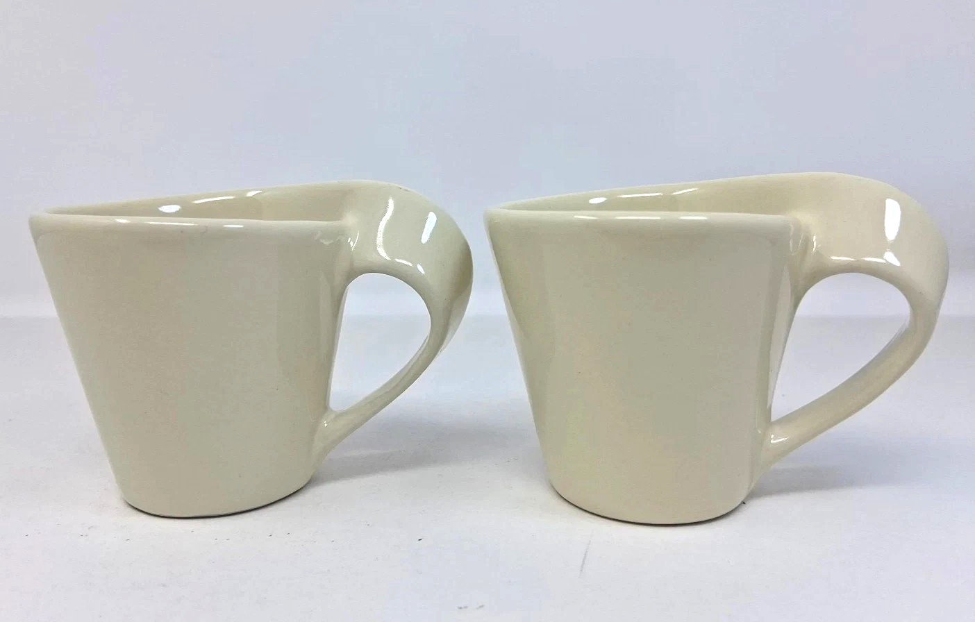 Villeroy & Boch New Wave Demitasse Cup Lot Of 2 Espresso Pale Yellow Mini 2.75″