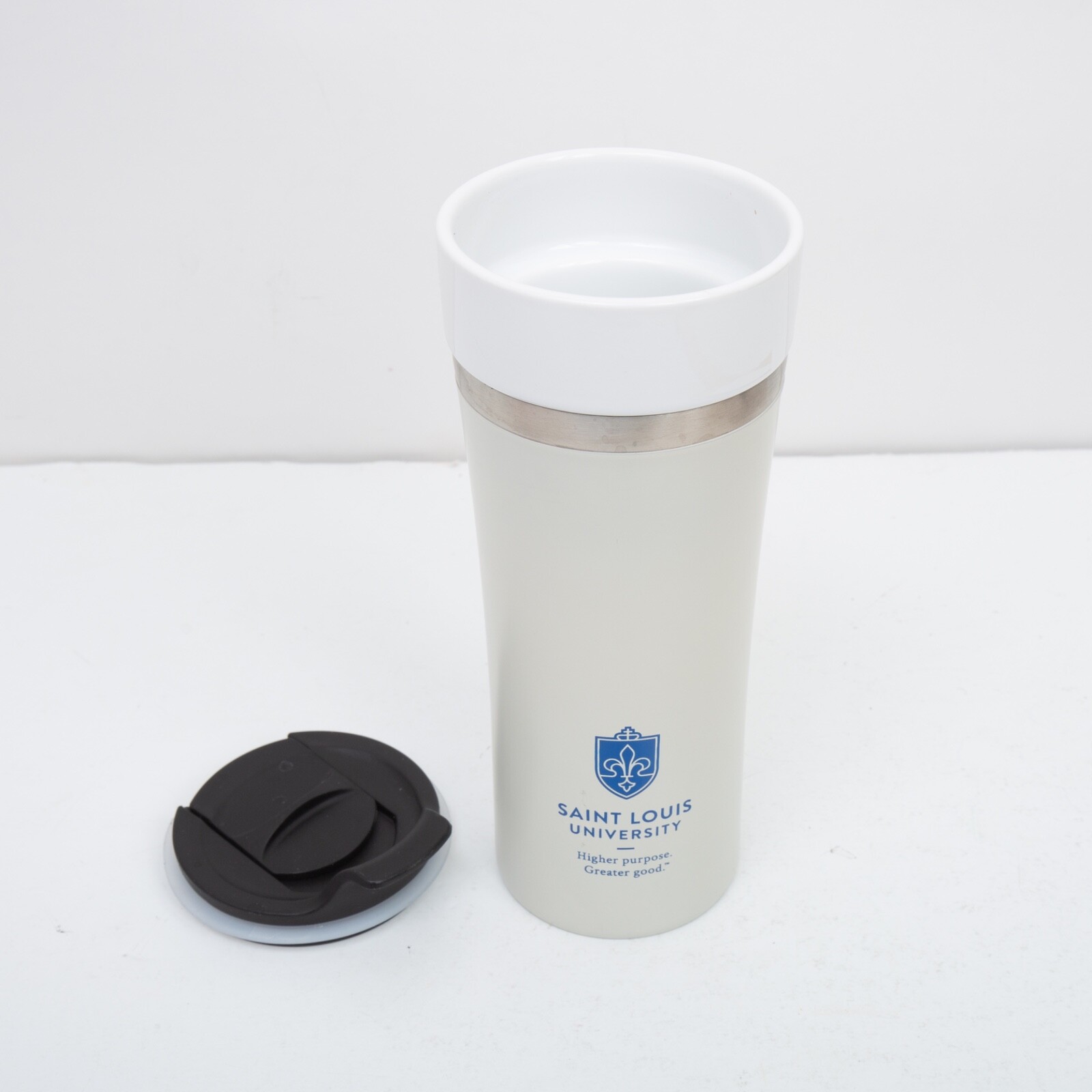 SLU STL Missouri St. Louis University Tumbler Coffee White 13 oz.