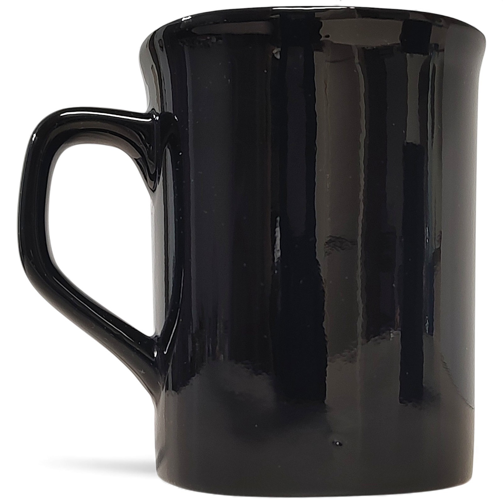 10oz Black & White Ceramic Rounded Corner Coffee Mug/ Cup 3.75″ Coco Tea