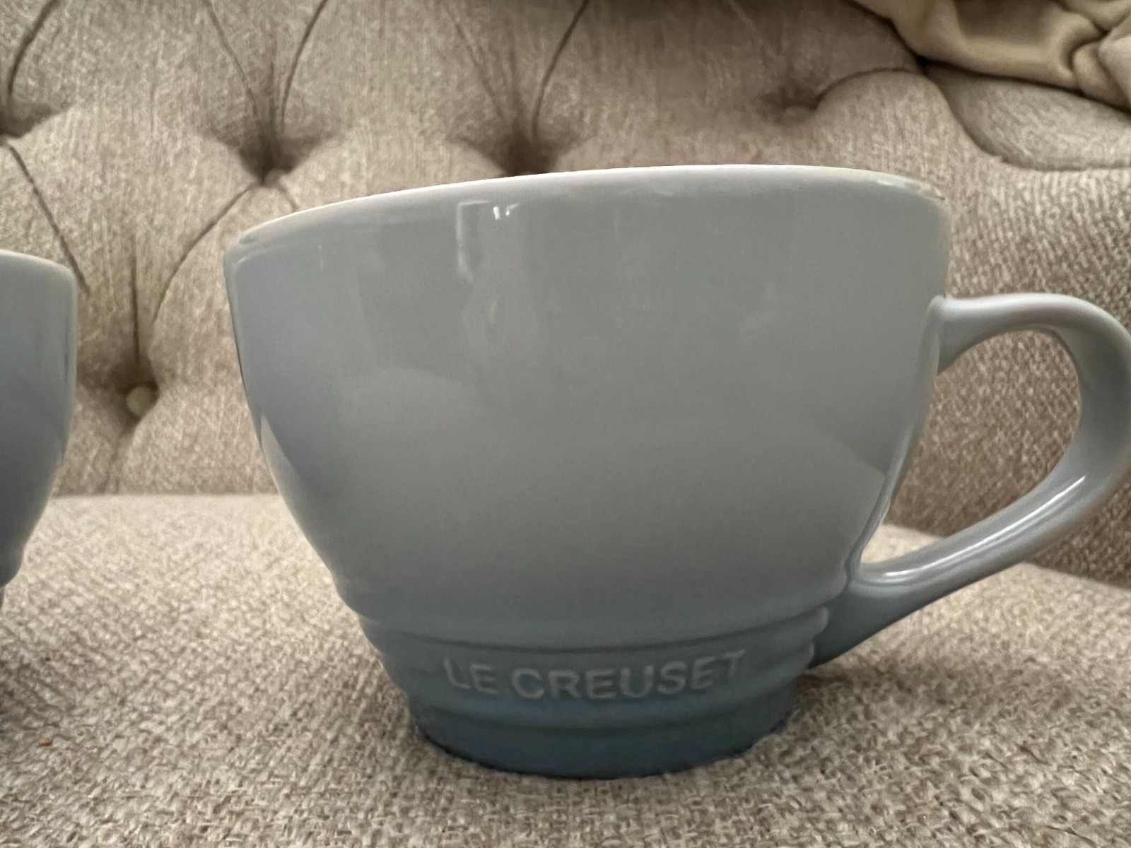 Le Creuset Coastal Blue Giant Cappuccino Mugs 14oz