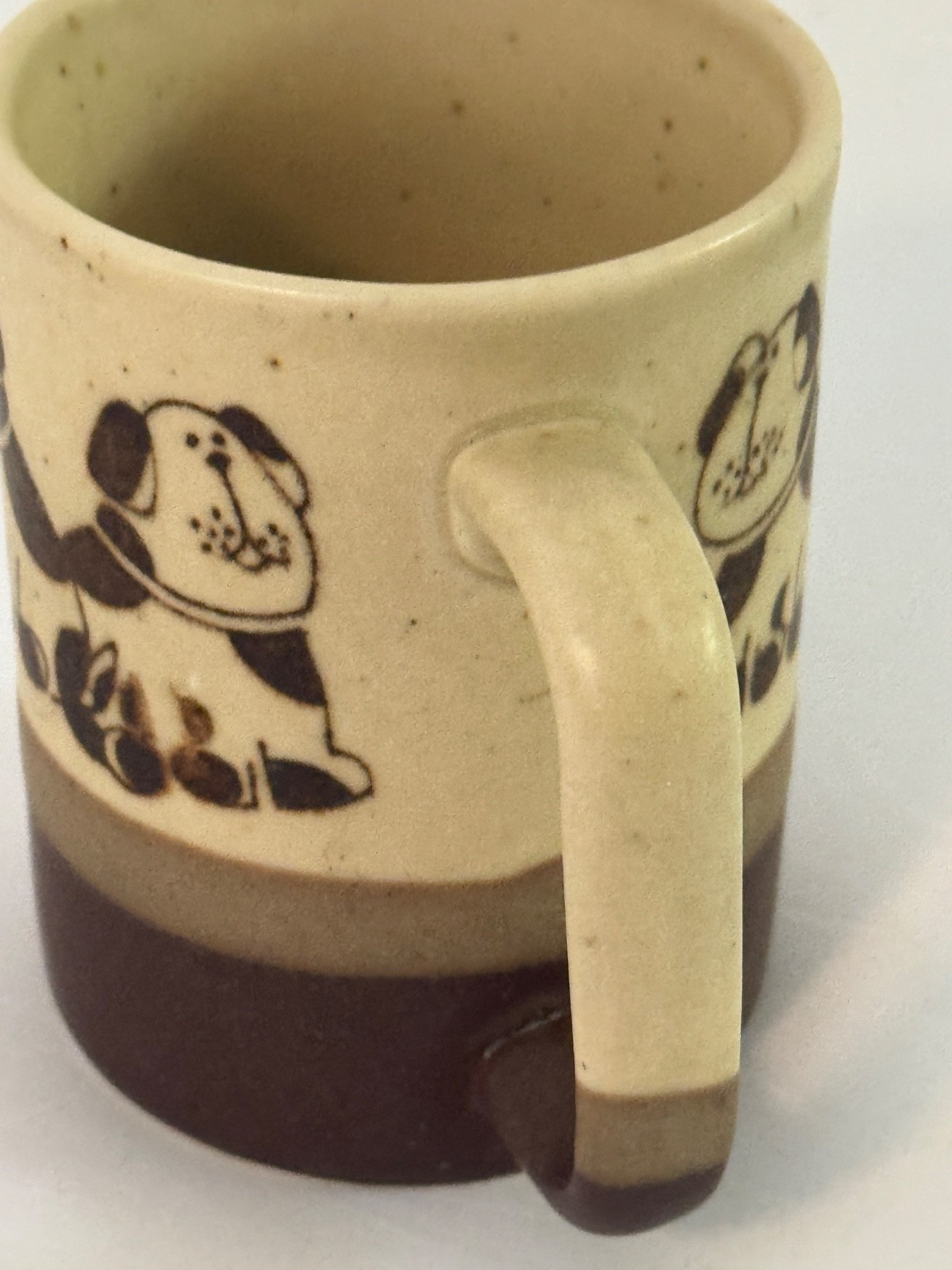 Vintage Otagiri Japan Stoneware Mug Puppy Dogs Cute Pottery Coffee Tea Mug Cup