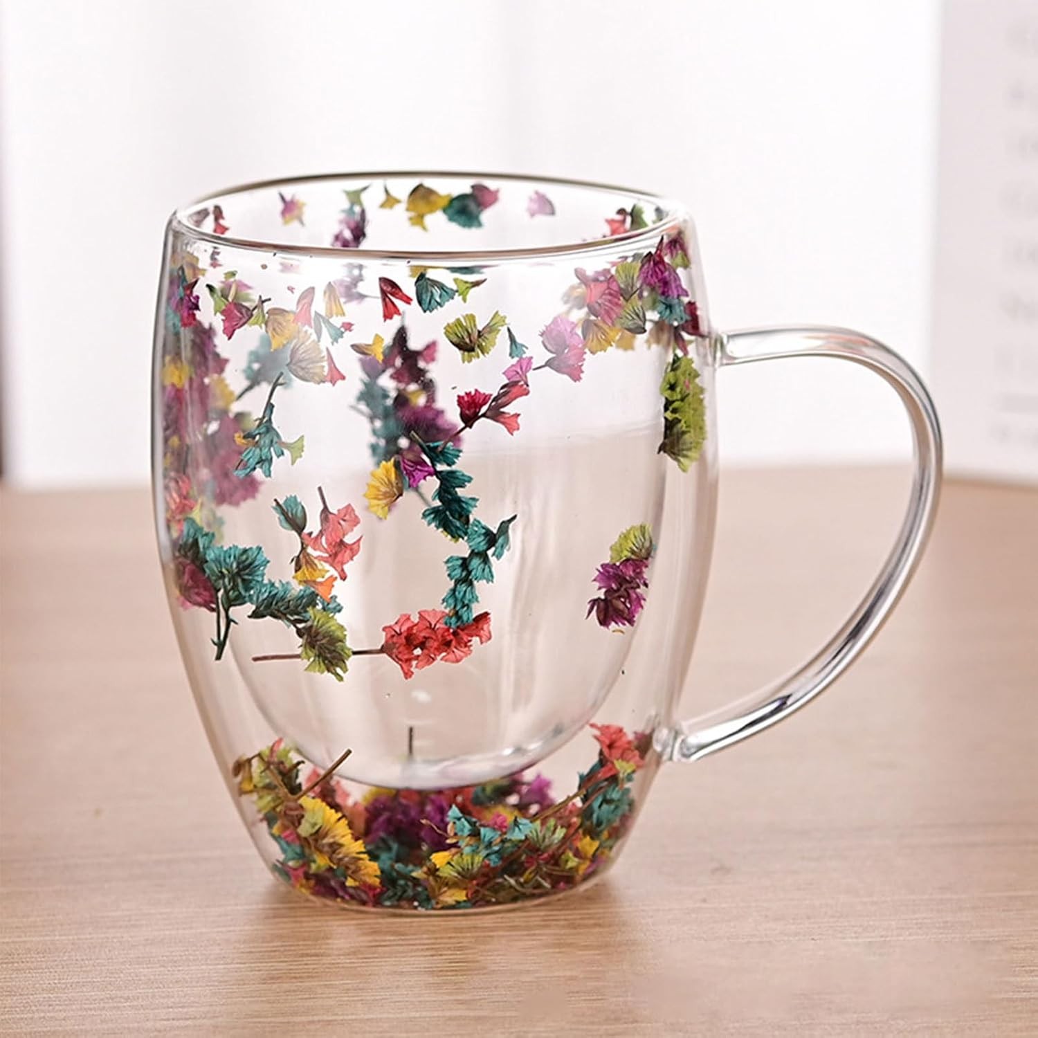 Espresso Cup, 350ml Double Wall Insulated Glass Coffee Mugs