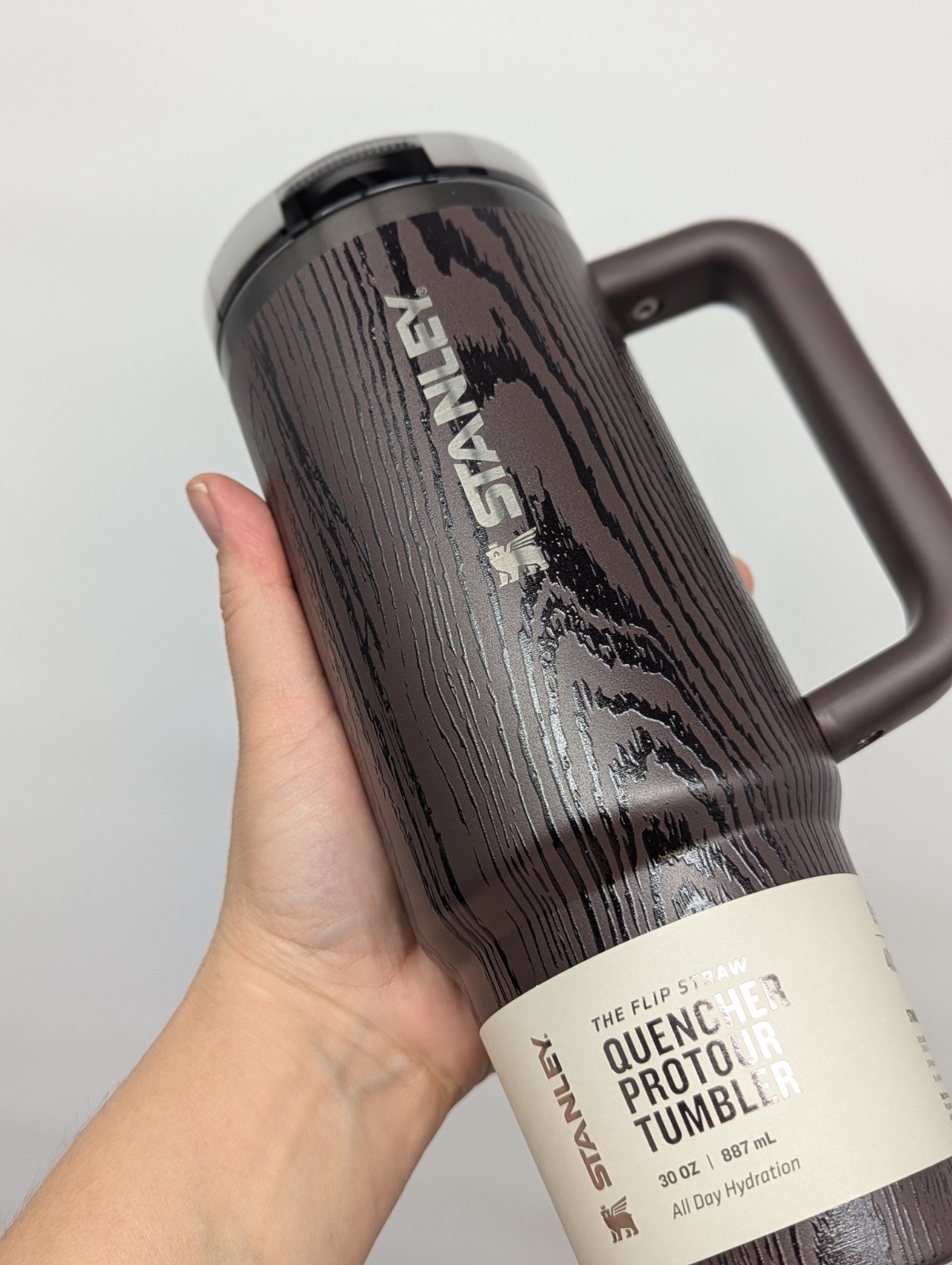 new STANLEY Protour Tumbler bottle cup 30 OZ Redwood Woodgrain BROWN sold OUT!