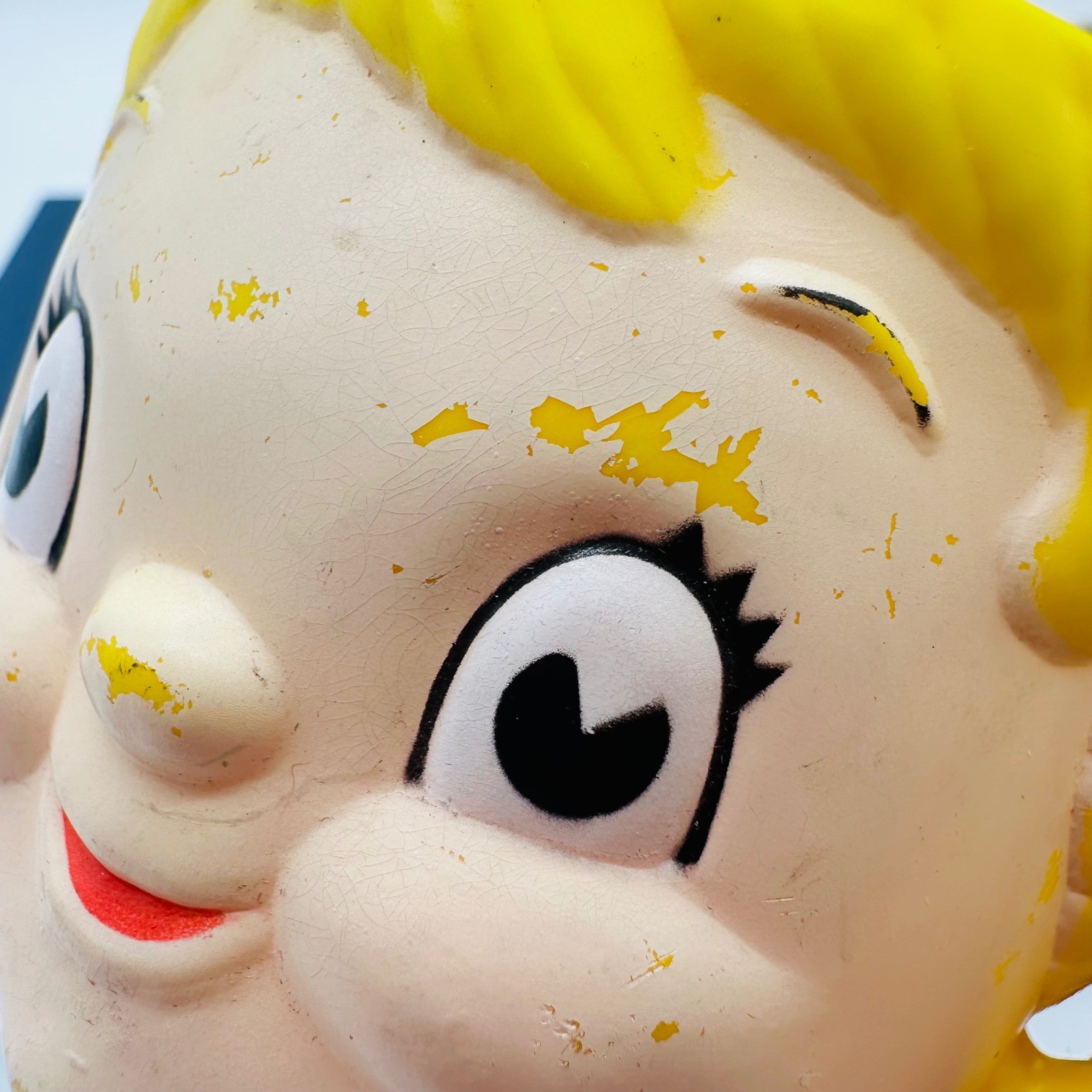 Vintage 1970’s Plastic Campbell’s Soup Kids Face Mug Yellow Hair Dolly Dingle