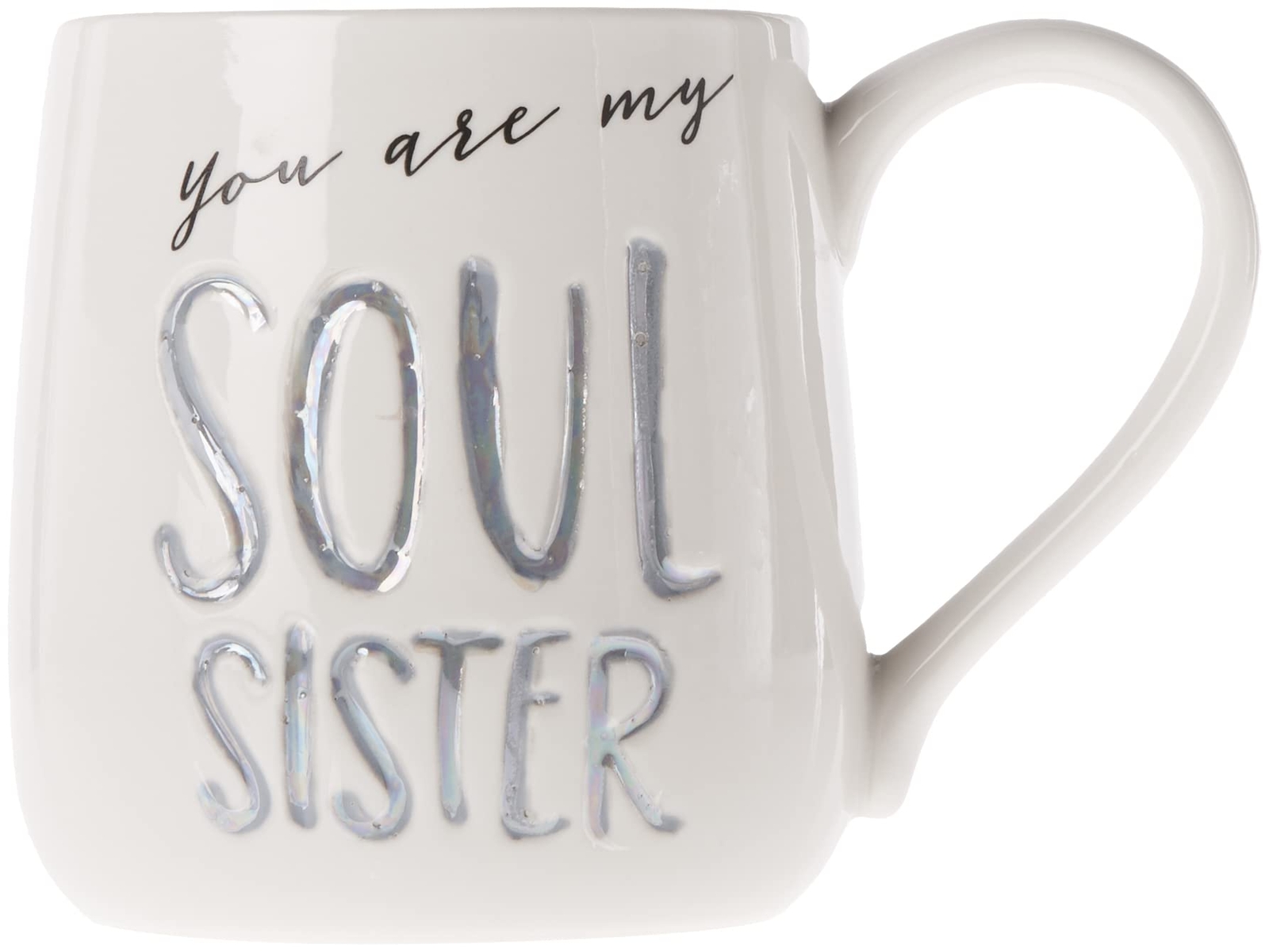 Our Name is Mud “Soul Sister” Stoneware Engraved Coffee Mug 1 Count Pack of 1…