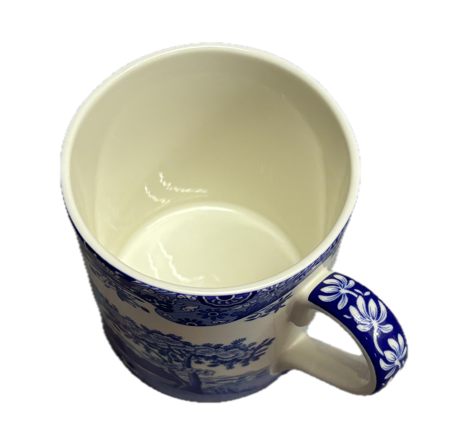 SPODE Blue Italian REPLACEMENT Coffee Mug 9oz ~ Royal Blue & White