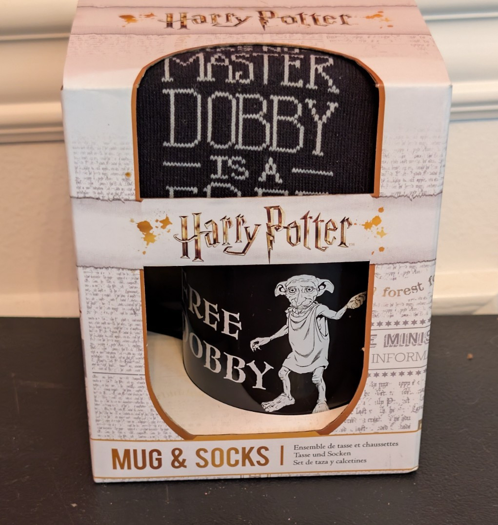 Harry Potter Free Dobby Coffee Mug & Socks – New in Box