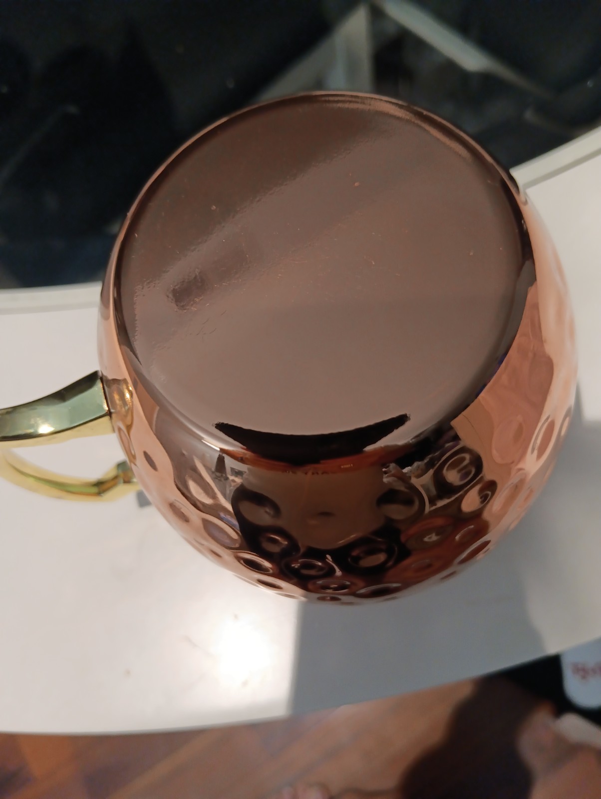 SET OF 10 MOSCOW MULE MUGS LARGE 20OZ HAMMERED COPPER PLATED STAINLESS STEEL NEW
