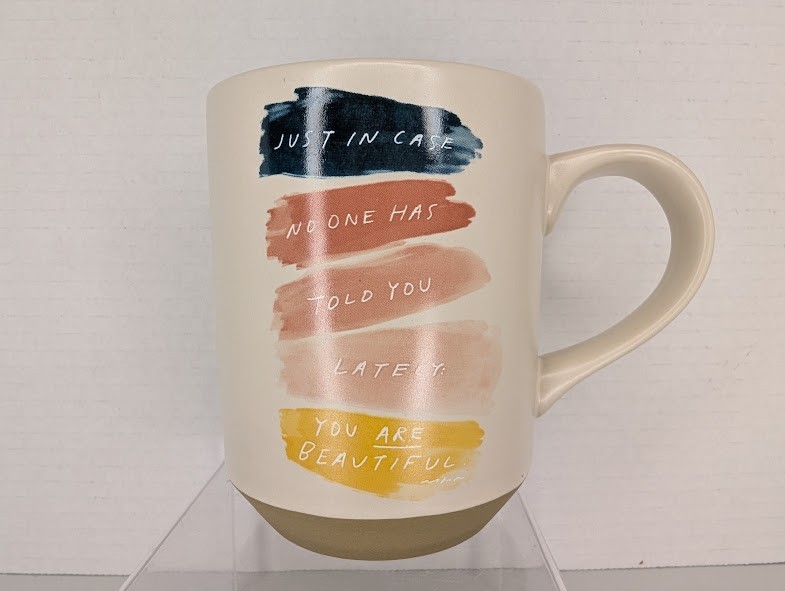 Morgan Harper Nichols x Fringe “You Are Beautiful” Stoneware Coffee Mug 4.25in