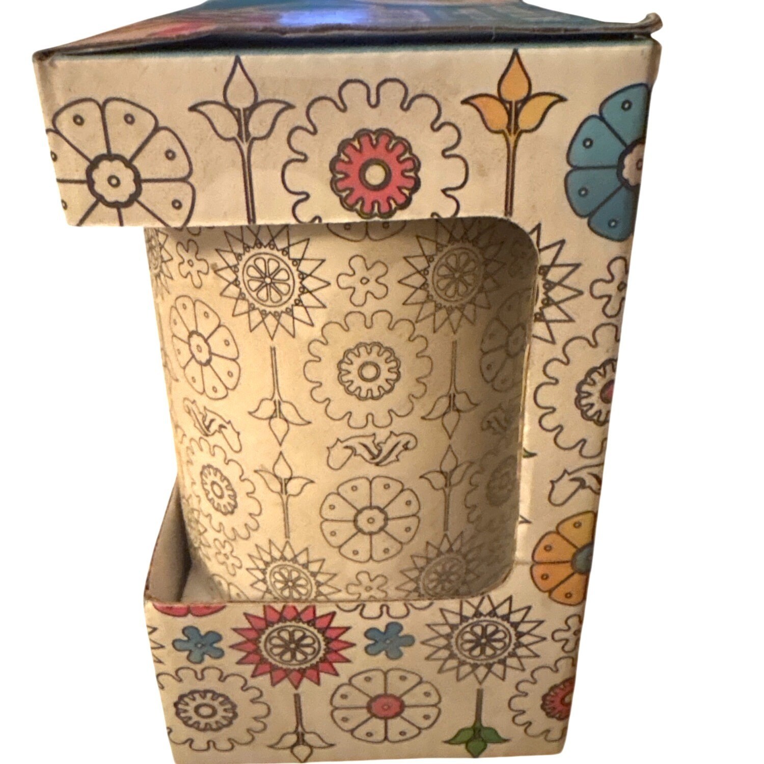 Mug To Color Colorful Life 11 Oz Stoneware W/ 3 Ceramic Markers Flowers Easter