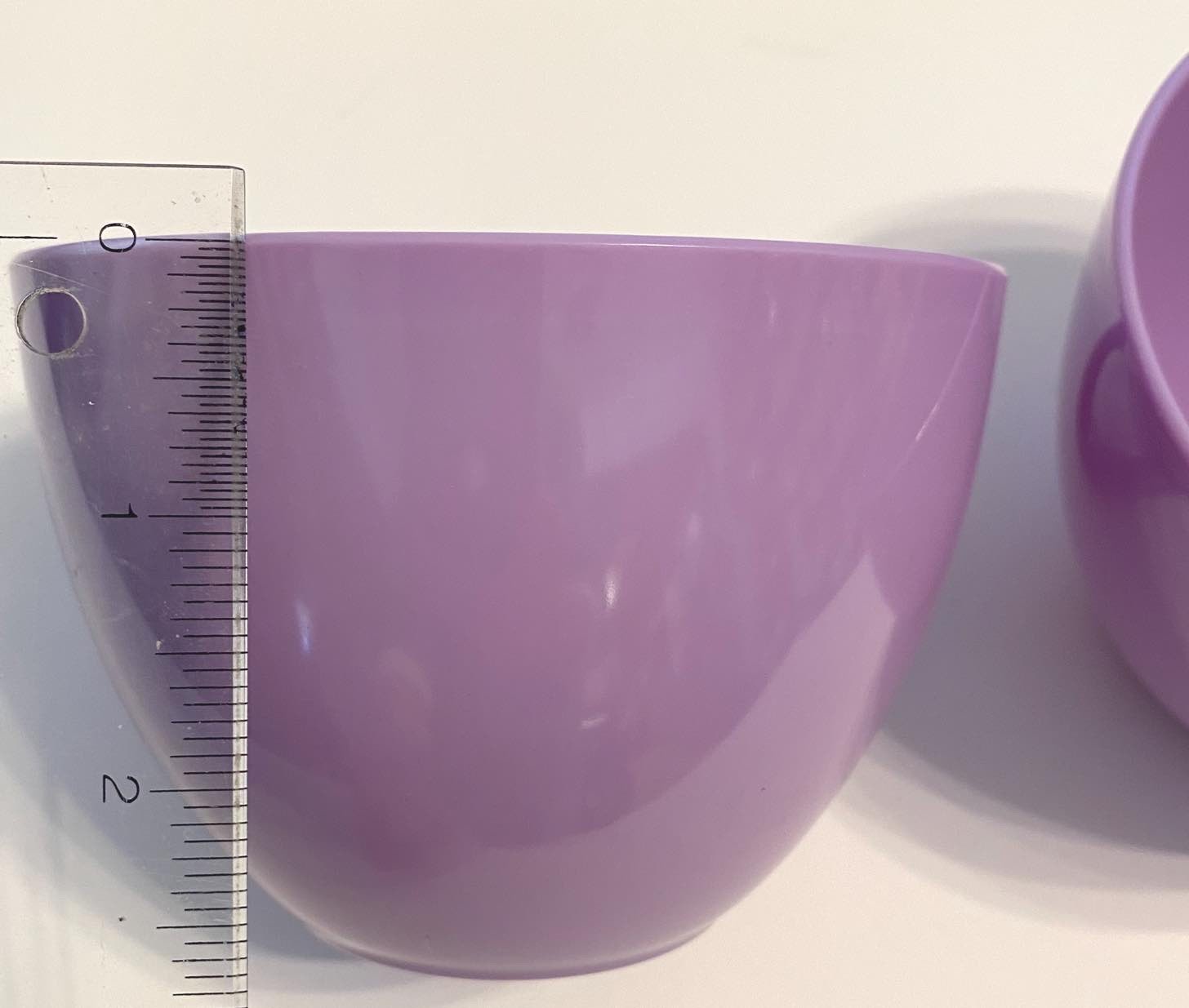 Huge 20oz BODUM Jorgensen Switzerland Design Purple Melamine Cereal Cup Mug Set