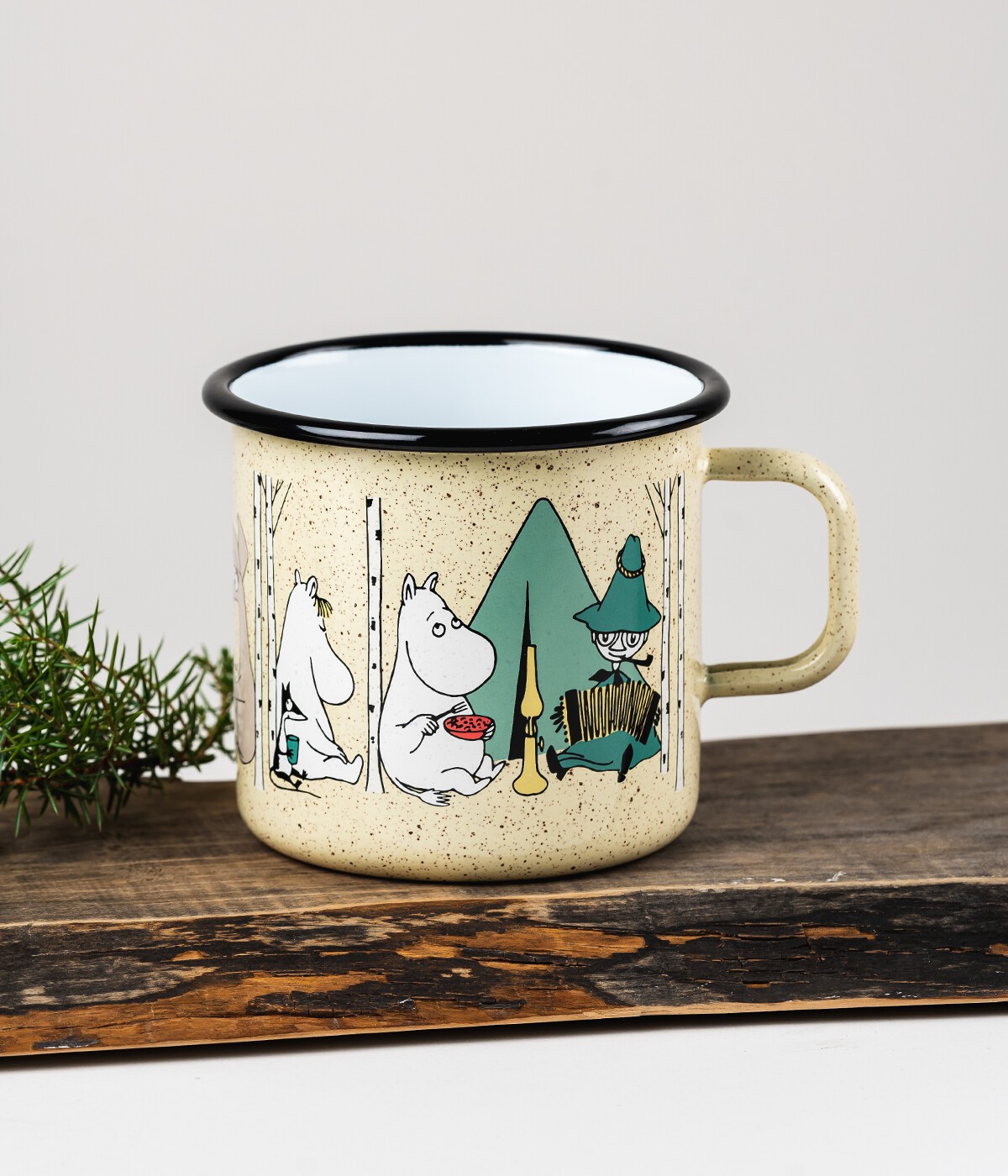 Moomin Enamel Big Mug Campers 0.8 L