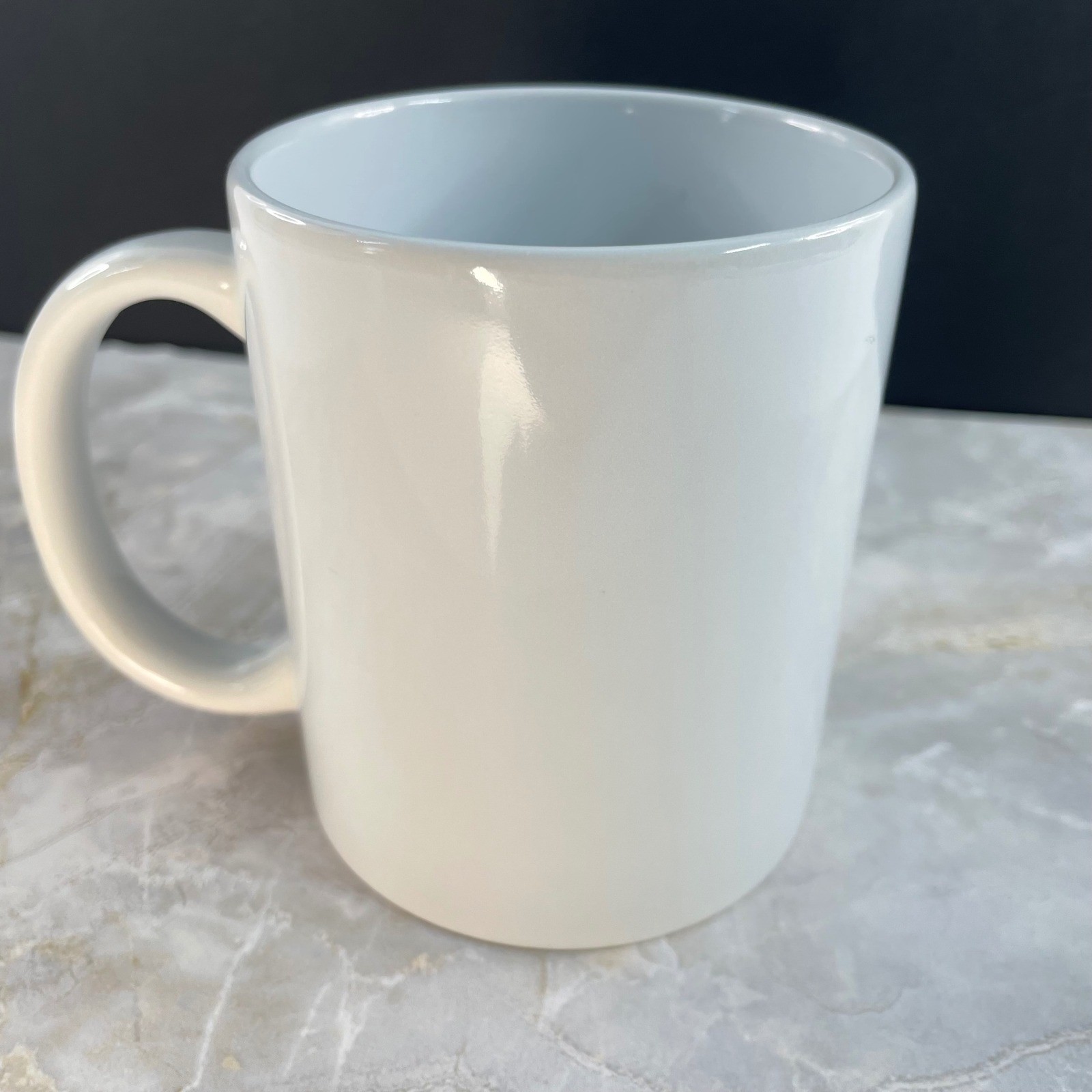 Unbranded Middle Finger Graphic Coffee Mug White Ceramic Sassy Edgy Minimalist