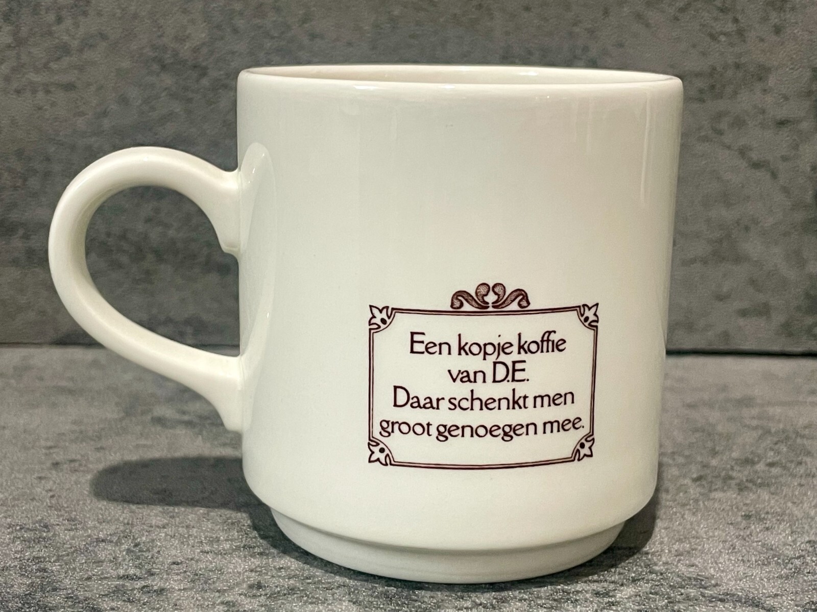 Lot of 3, Villroy & Boch Septfontaines Coffee Cups Mugs with Dutch Koffie scenes