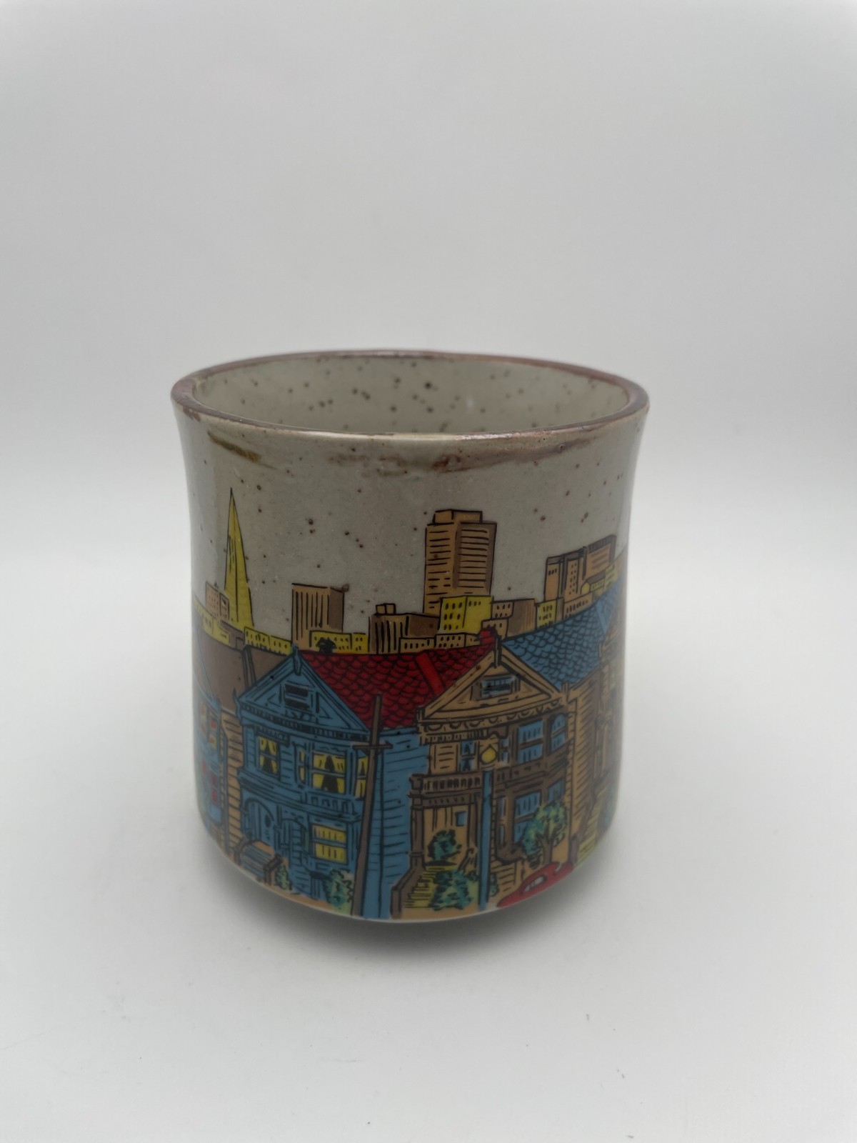 Victorian Architecture of San Francisco Traditional House Mug 1970s 12oz Cup C85
