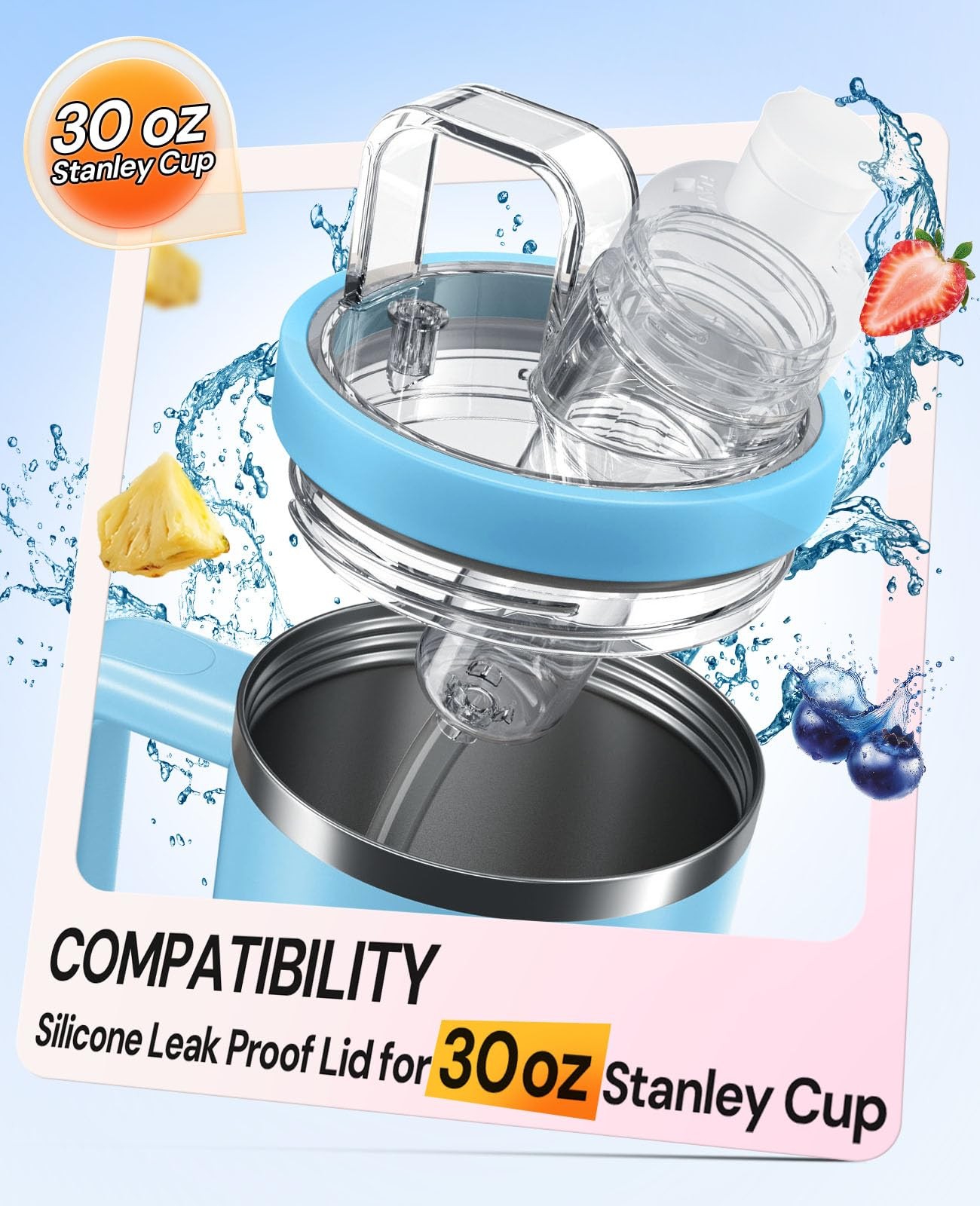 Tumbler Adapter for Stanley Cup to Flavor Cartridge, Compatible with Stanley …