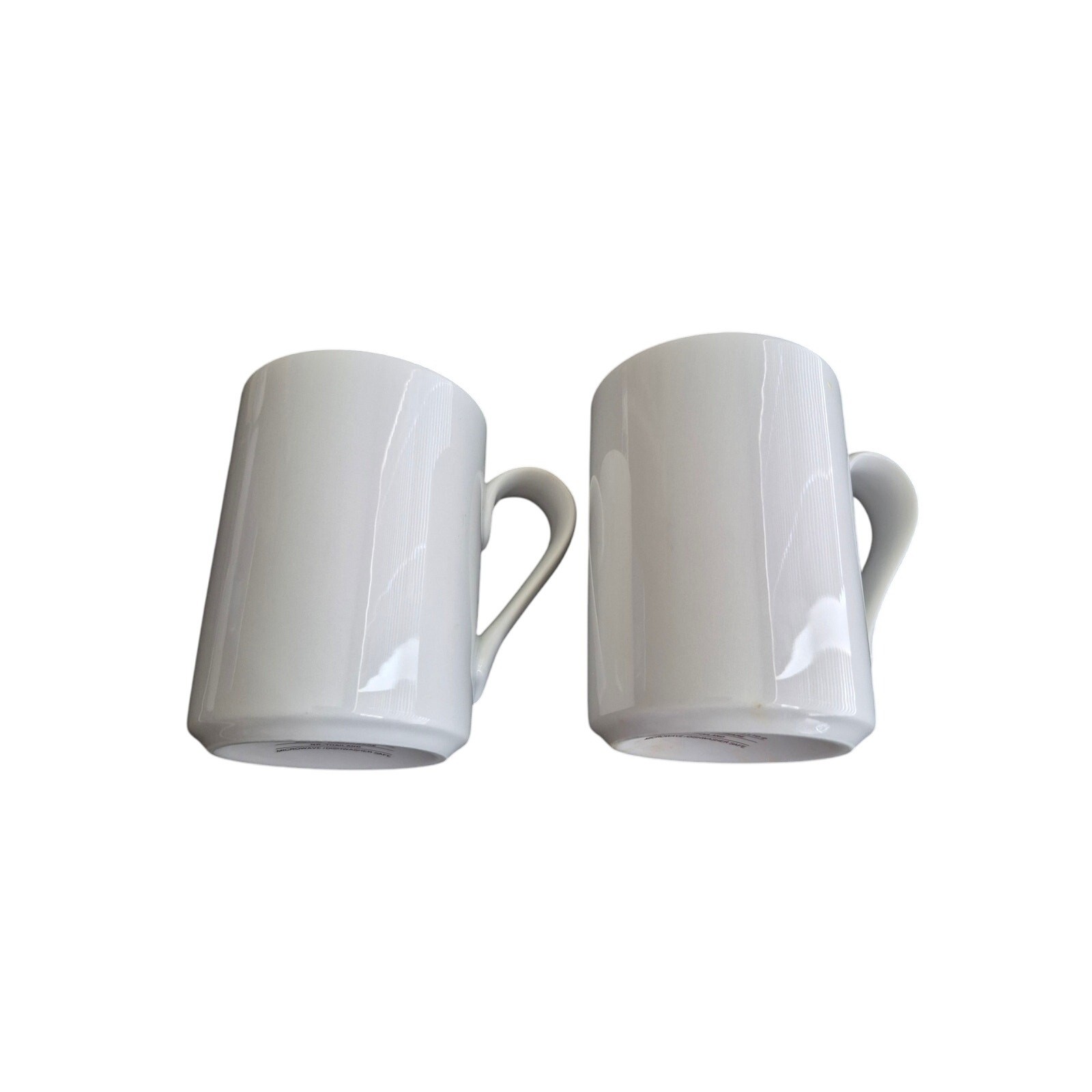 Vtg Dansk Bisserup White Coffee Mug Bistro Cup Thailand Discontinued Mint Set 2
