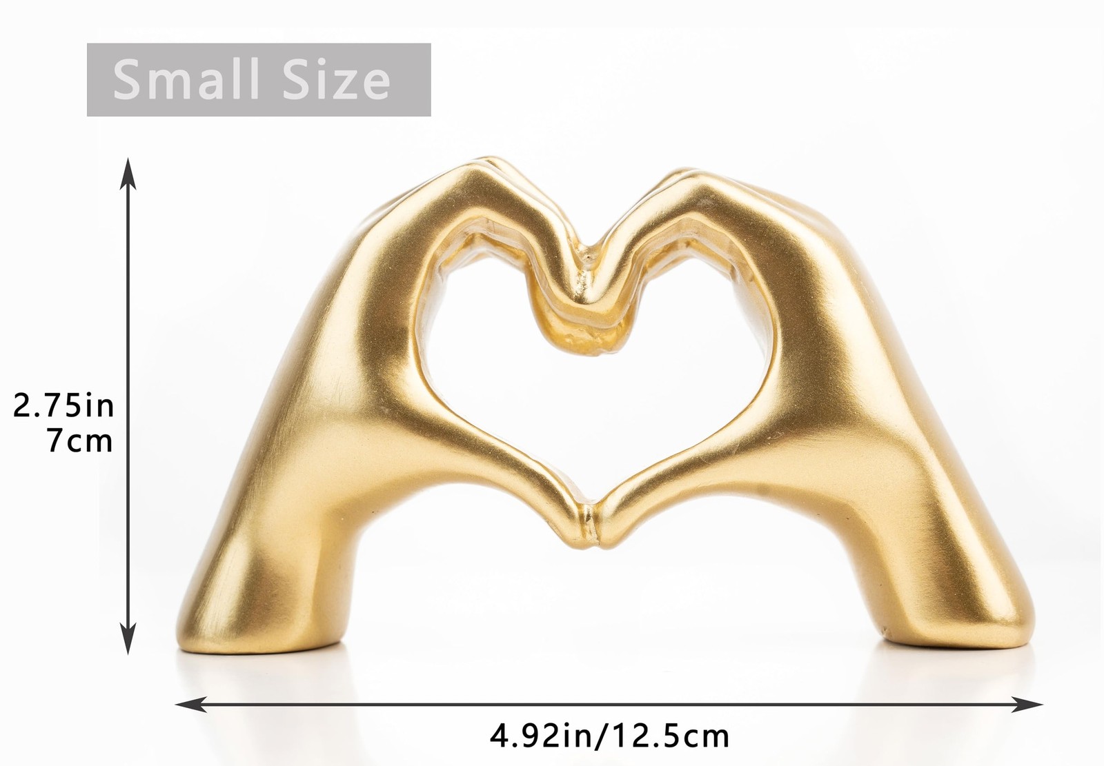 Heart Hands Sculpture Decor for Living Room, Bedroom, Office & Unique Gifts