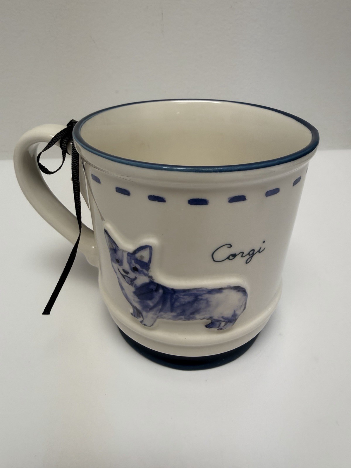 Dwell Studio Corgi Dog Animal 20 Fl Oz Ceramic Coffee Tea Mug Gift