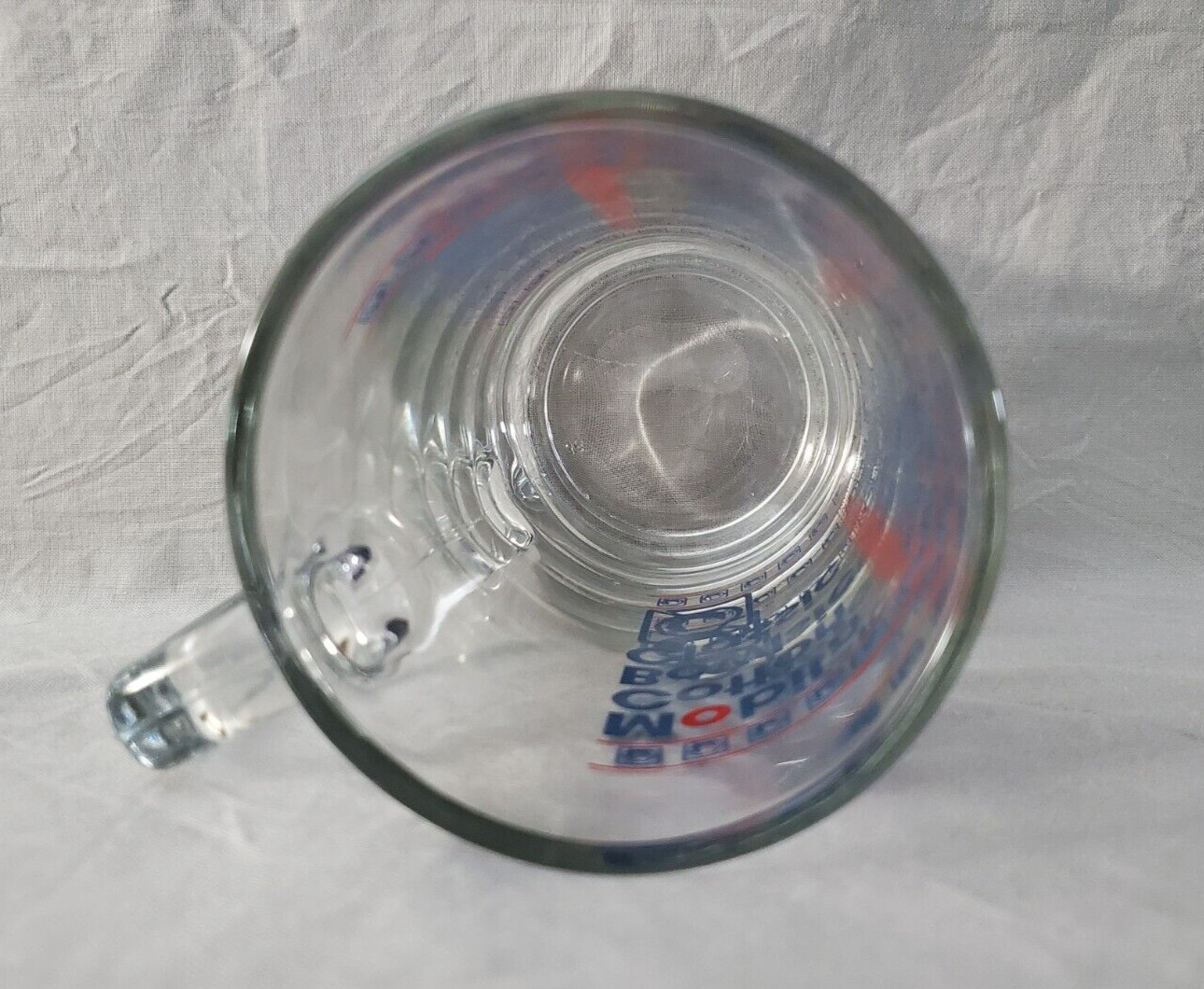 Mobil Cotton Bowl Classic Beer Glass 1937-1994 Clear Mug 14oz