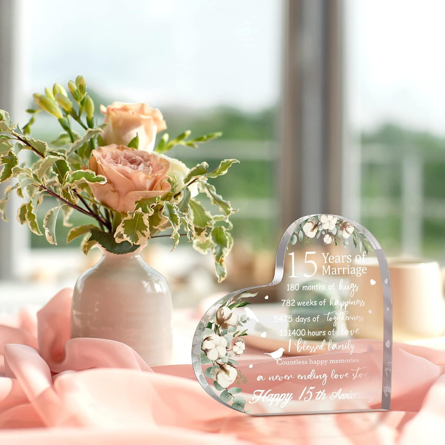 Wedding Gift for Her Years of Marriage Gift Happy Anniversary Present for Woman