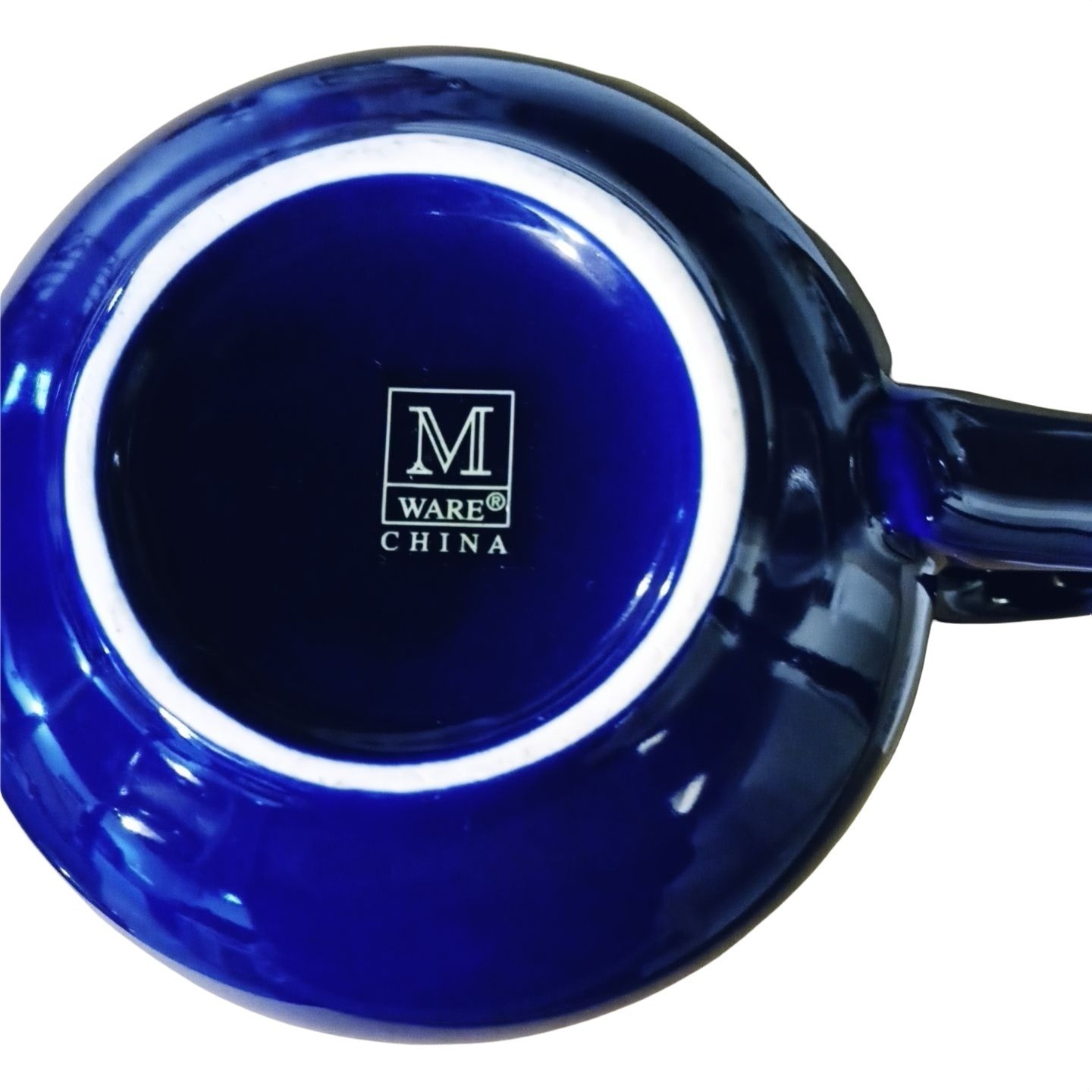 Large Blue Mug Cup Bistro Latte Soup Style TSFL Oversized Hot Cold Beverage