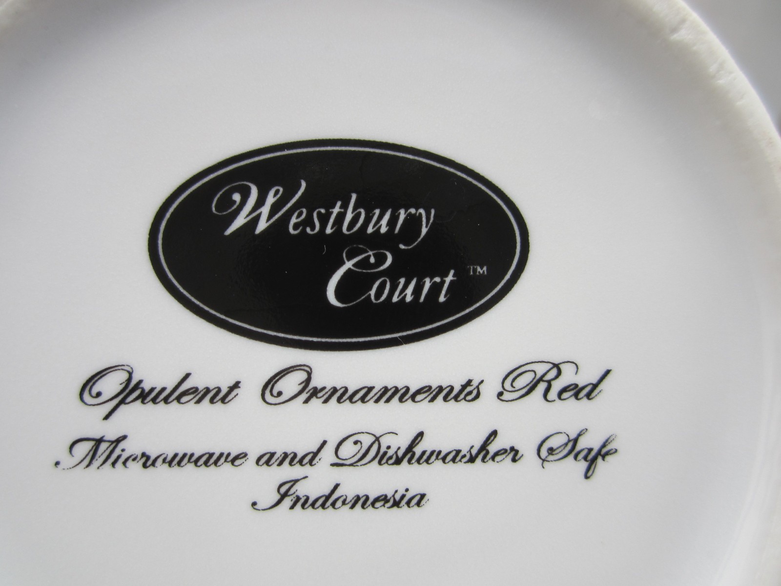 Pair 2 Westbury Court Christmas Opulent Ornaments Red Coffee Tea Mug 12 oz (215)