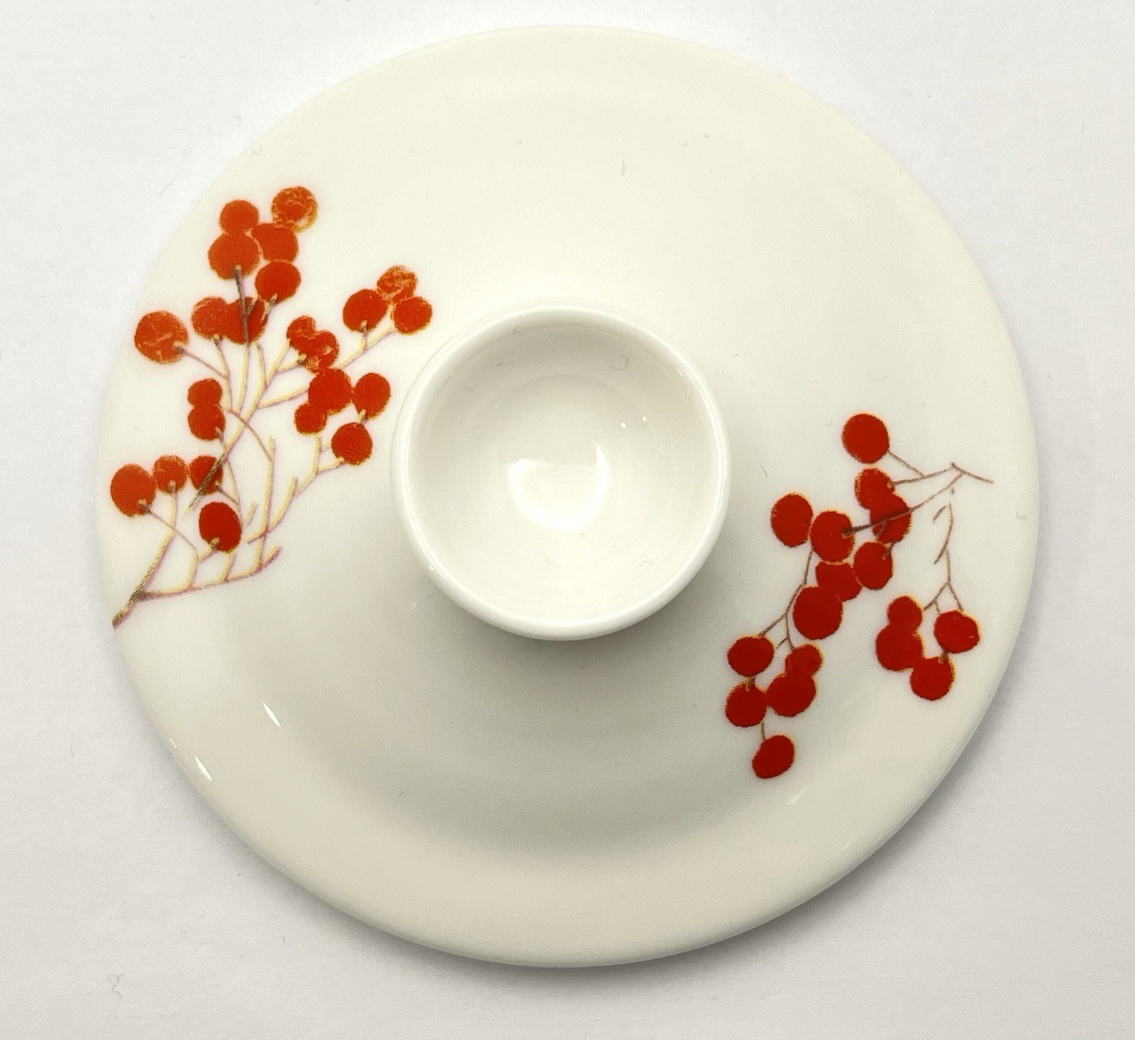 Teavana Porcelain Oriental Birds and Berries Tea Mug, Infuser, and Lid