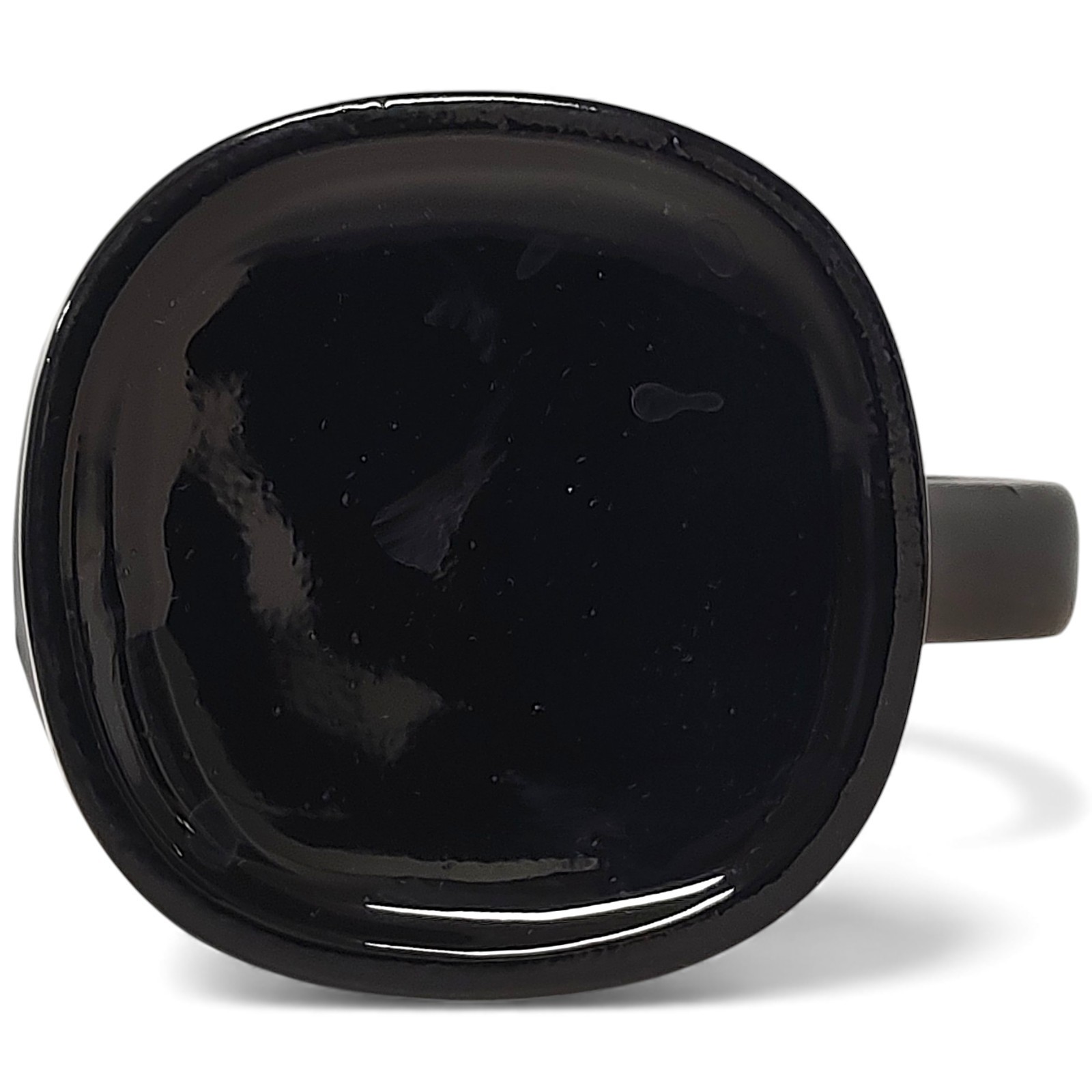 10oz Black & White Ceramic Rounded Corner Coffee Mug/ Cup 3.75″ Coco Tea