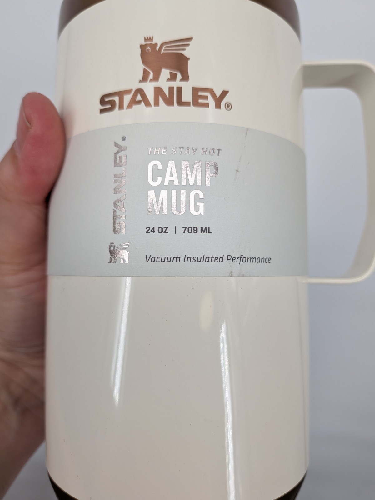 new STANLEY Stay Hot Camp Mug Coffee Gilded Marshmallow ☕ 24 OZ