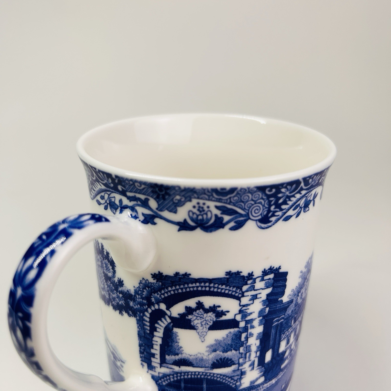 Spode Blue Italian Collection 16oz. Tea Coffee Mug British Transferware Lot #250