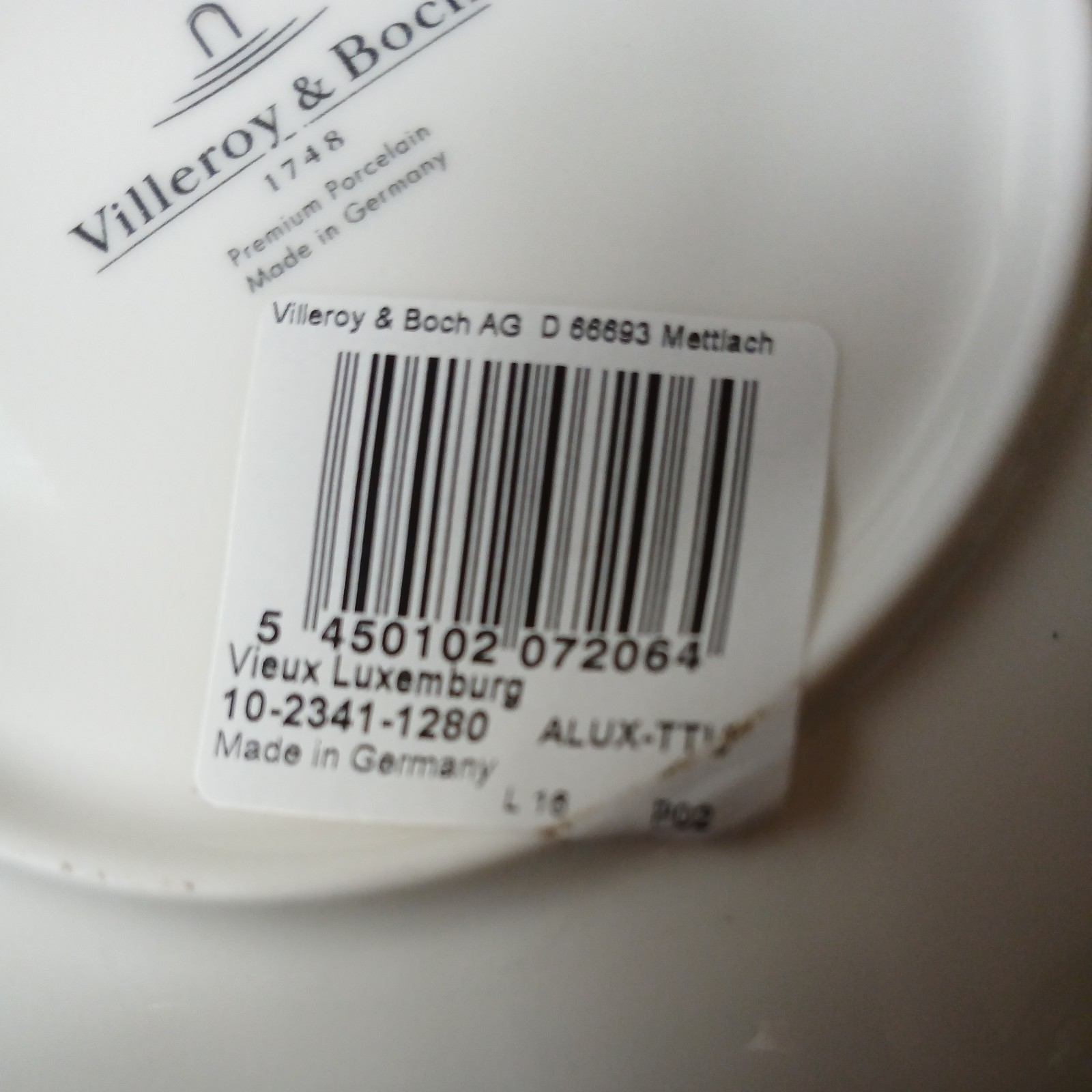 Villeroy & Boch Vieux Luxembourg Tea Cup and Saucer