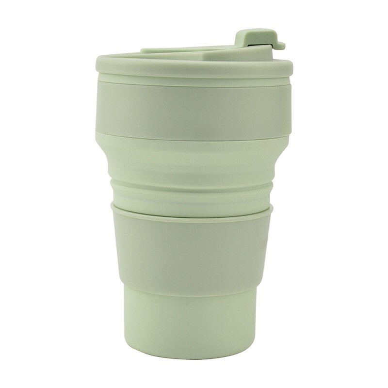 Folding Cup Collapsible Mug with Cover Coffee Travel Outdoors Portable