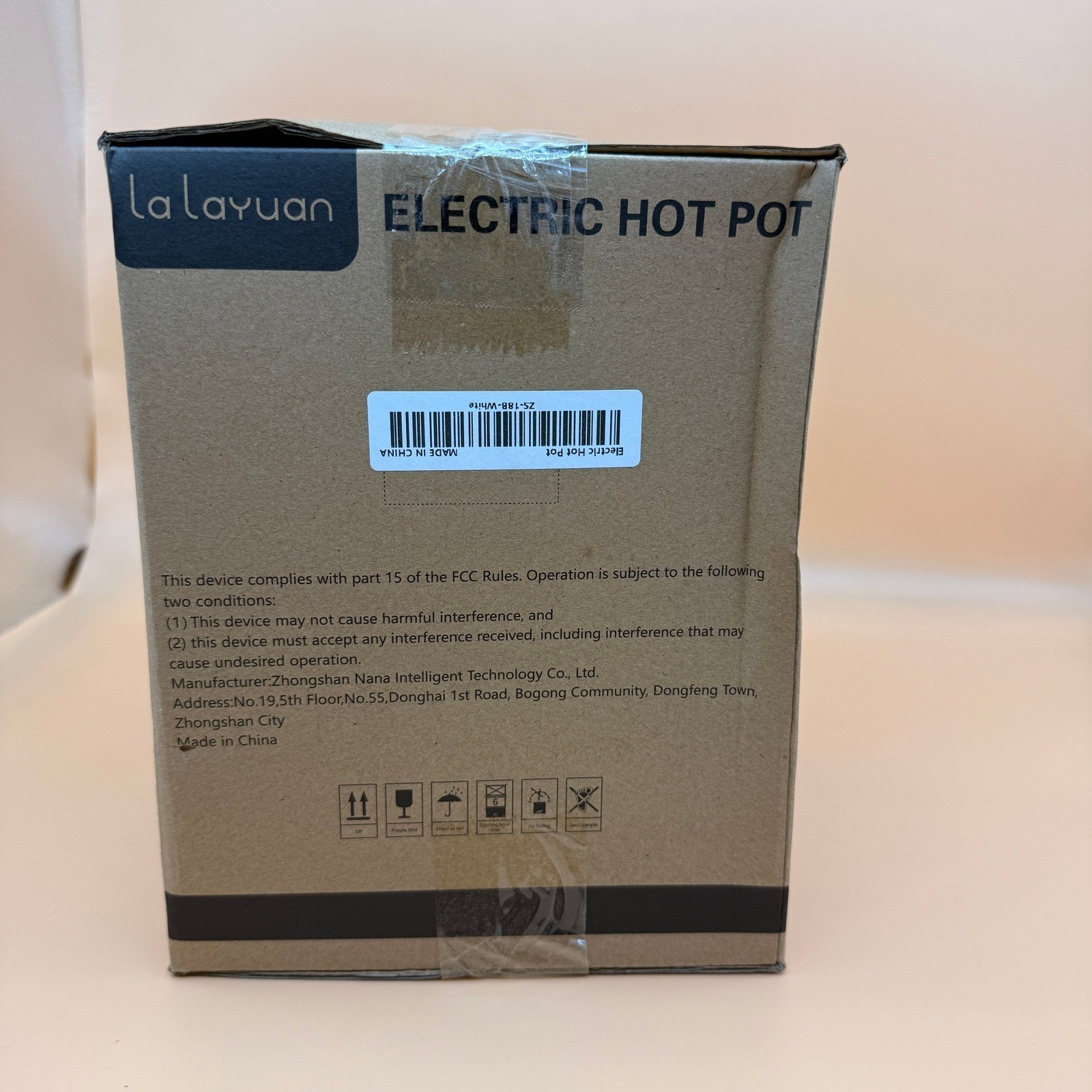 La Layuan White 1.6L Electric Cooker with Steamer Non-Stick, Dual Power Contro