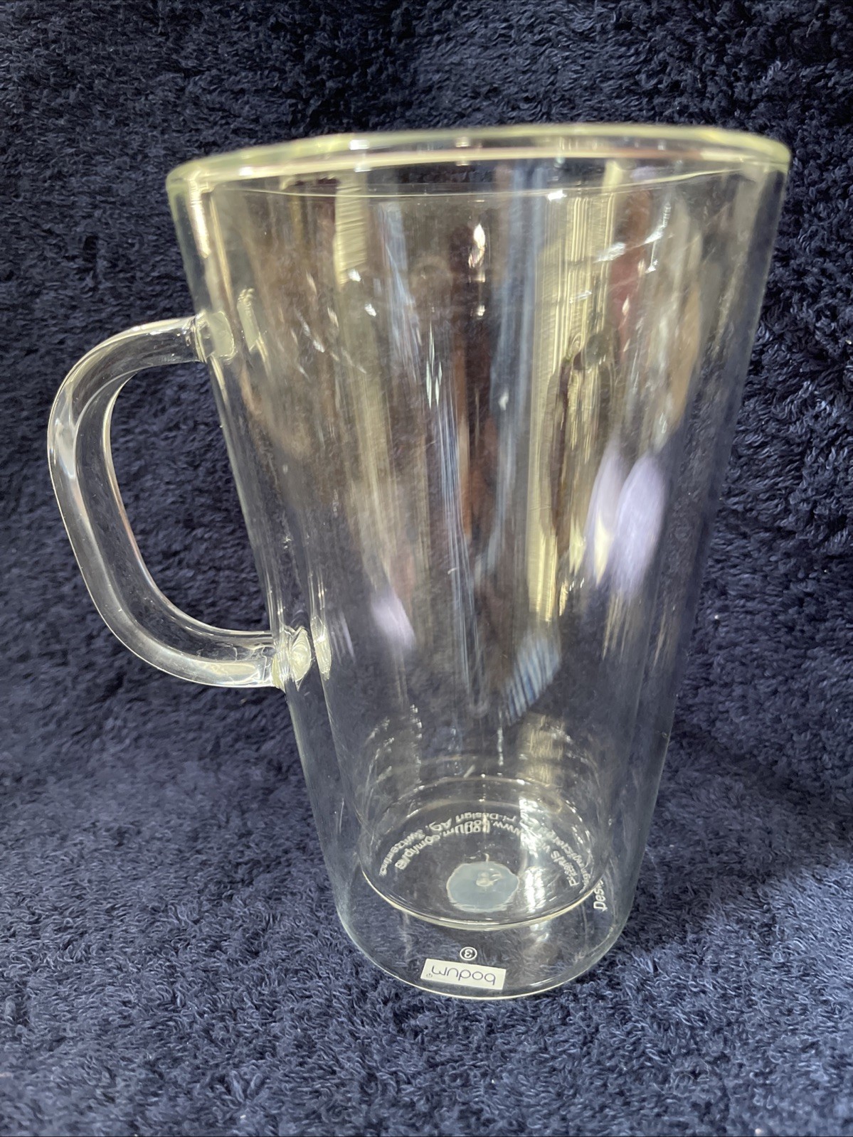 Bodum – MUBOD Double Walled Blown Tall Clear Glass Round Coffee Mug / Cup