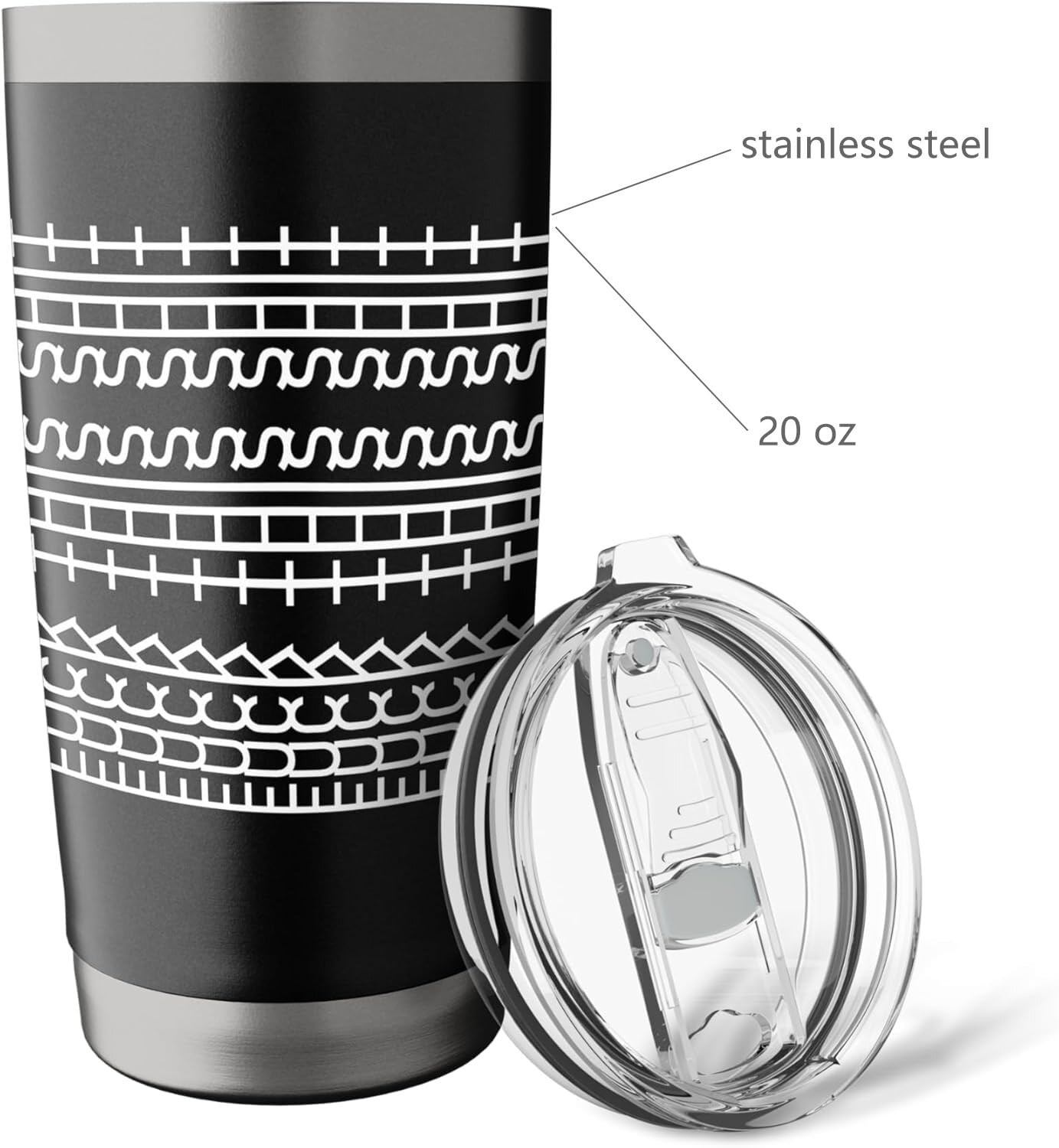20 Oz Stainless Steel Hidden Message