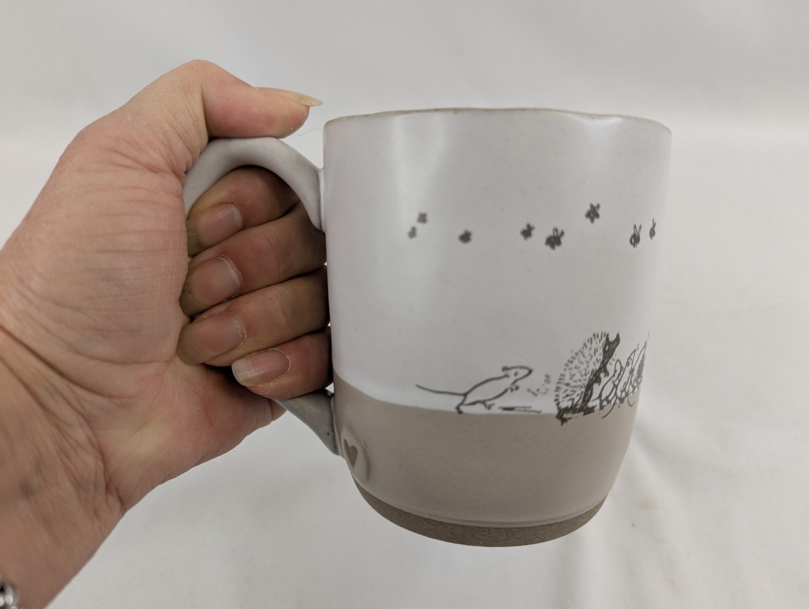 Demdaco MUG Pooh’s Good Day Winnie The Pooh Coffee HEART HANDLE Piglet