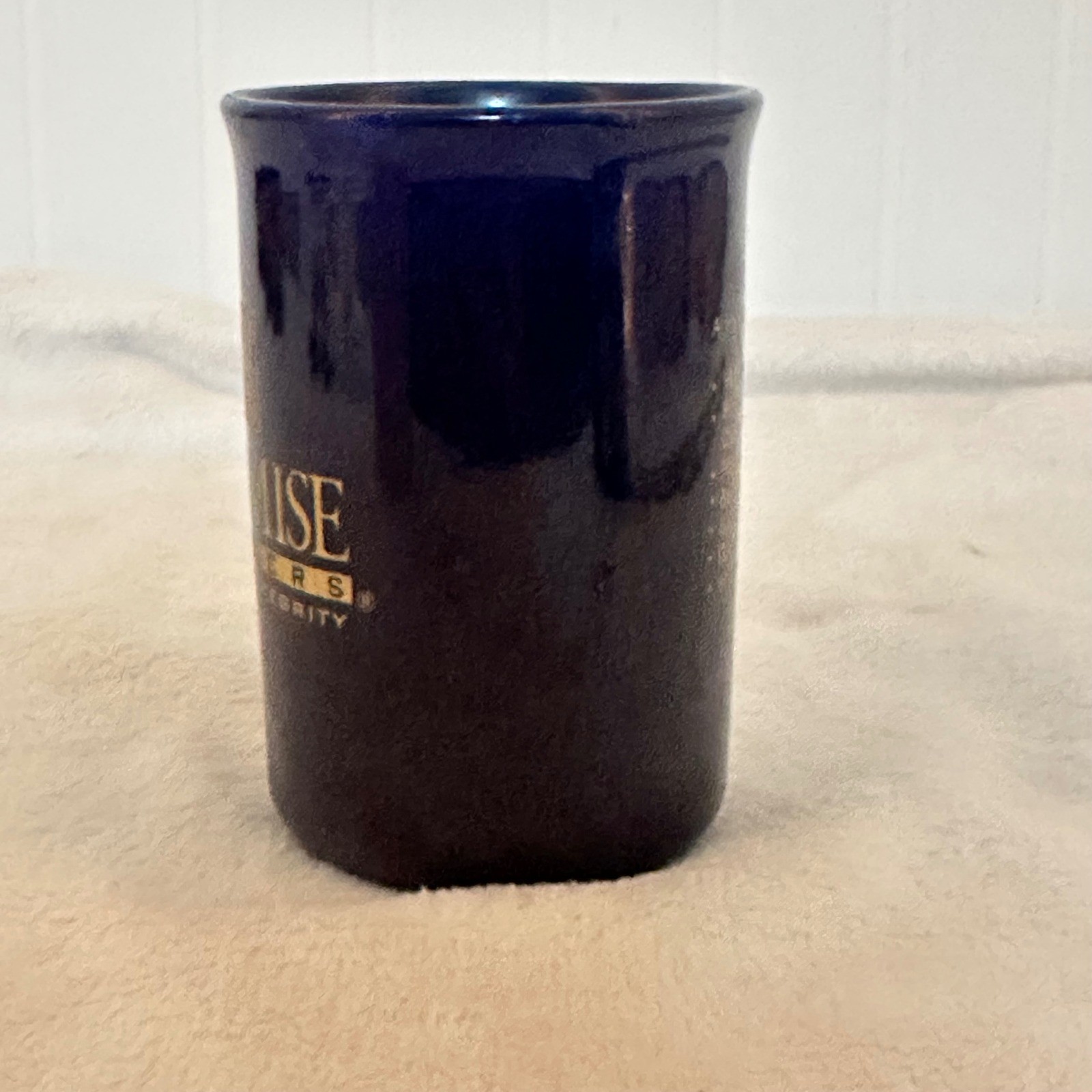 Promise Keepers Mug Men of Integrity Cobalt Blue Gold Ceramic Excellnt condition