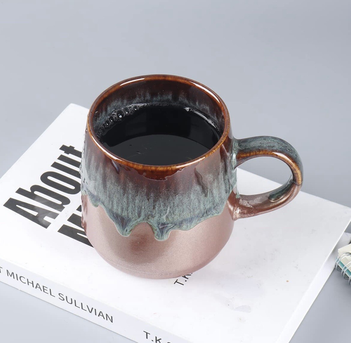 Large Ceramic Coffee Mug, Big Tea Cup for Office and Home, 21 Oz 1 PCS – green