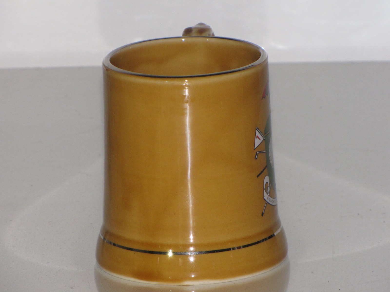 Wade Ireland Porcelain Tankard Coffee Mug Staright Down The Middle 19th Hole