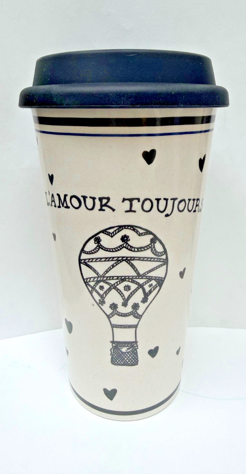 Juliska L’Amour Toujours Travel Mug/Cup, Plastic/Silicone, MTM04/10