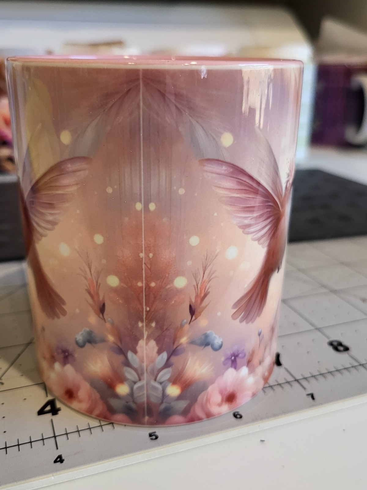 humming bird Handmade Sublimated 15 Oz Coffee Mug