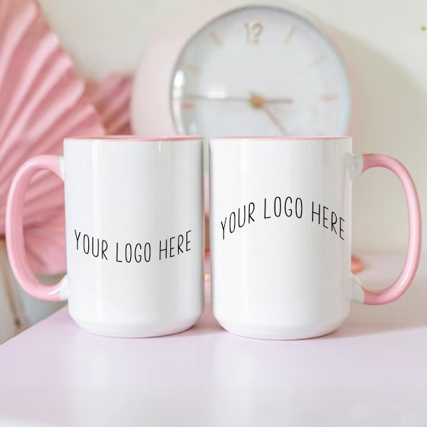 Custom Logo Coffee Mug, Branded Business Cup, Corporate Gifts 11oz 15oz