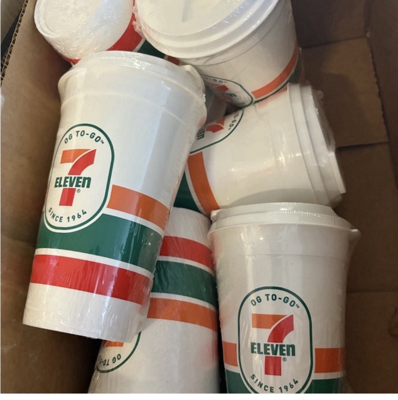 Set 6 Seven Eleven Coffee Tumblers New