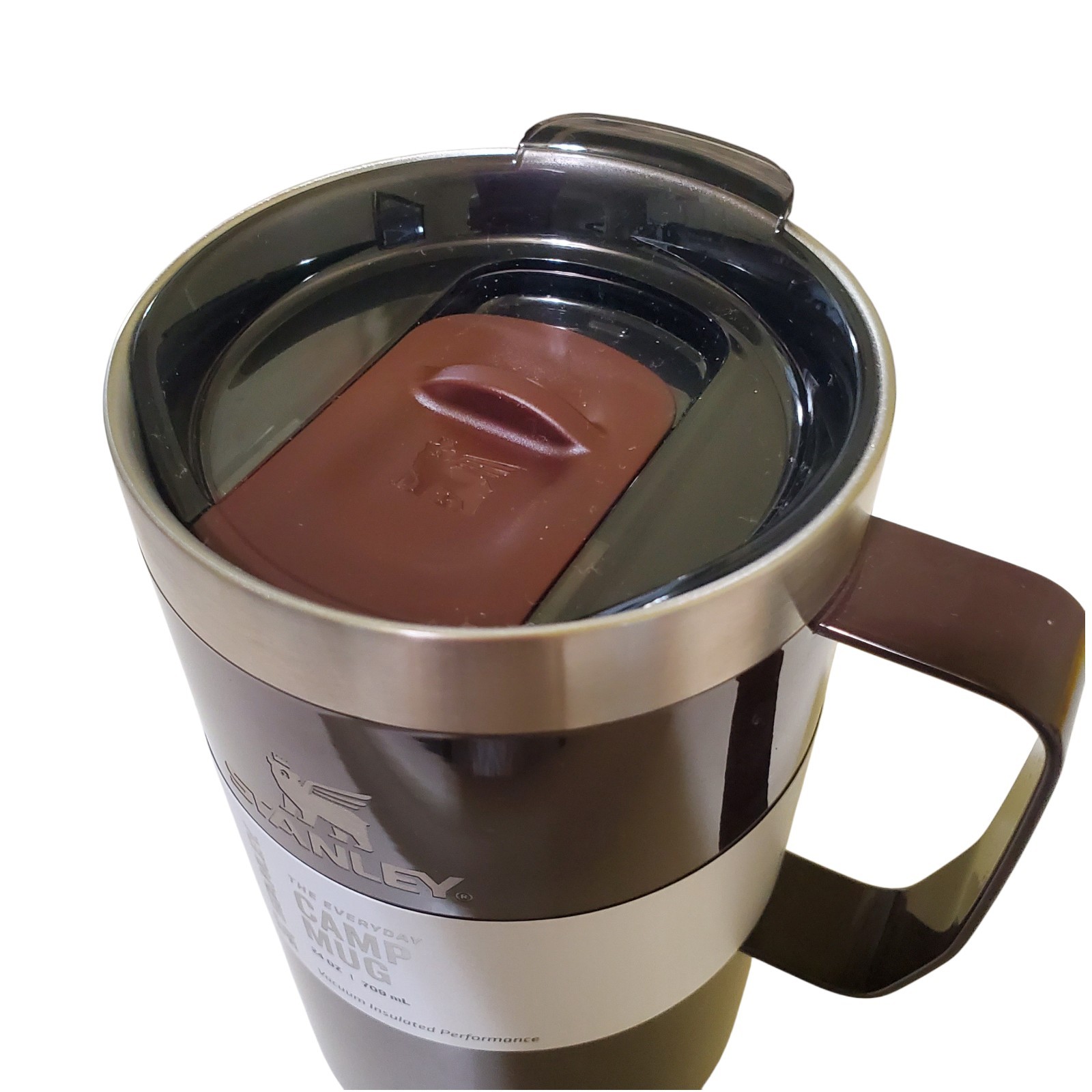 new STANLEY Stay Hot Camp Mug Coffee Mahogany ☕ 24 OZ