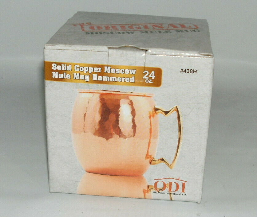 Old Dutch International Solid Copper Moscow Mule Mug Hammered Finish