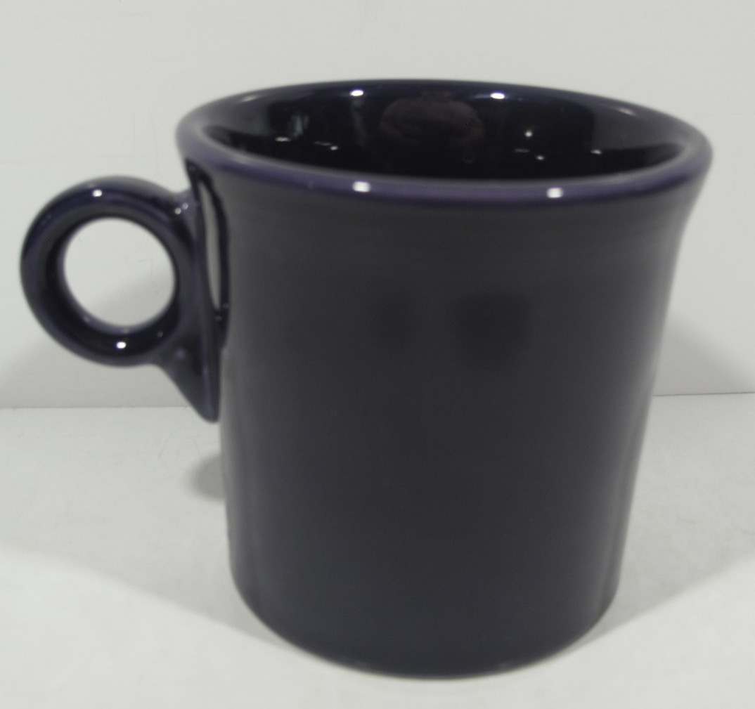 Set of 5 FIESTAWare Coffee Cocoa Tea Cups Mugs With O Handles Red Purple Retro